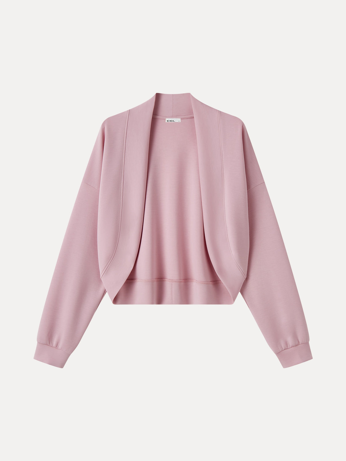 Lyocell Spacer Knit Long Sleeve Drop-Shoulder Shrug Cardigan — original photo 9