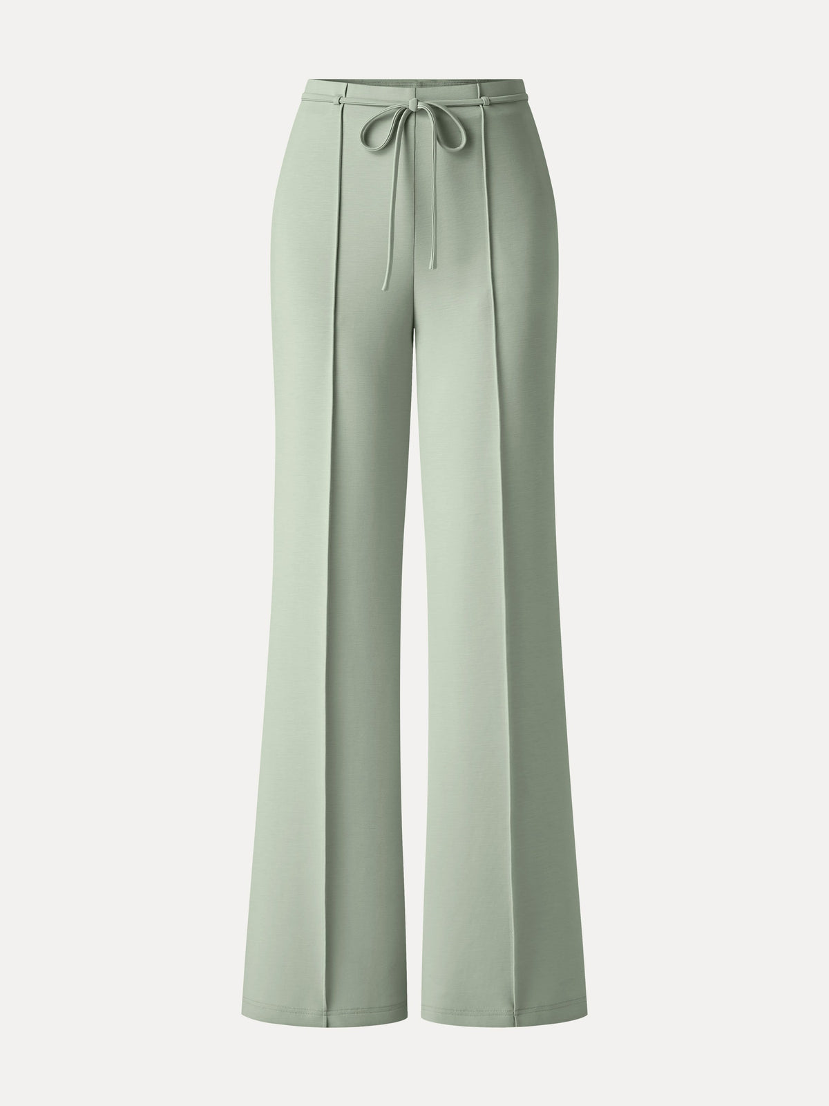 Lyocell Spacer Knit High-Rise Flare Pants with Pockets — original photo 11