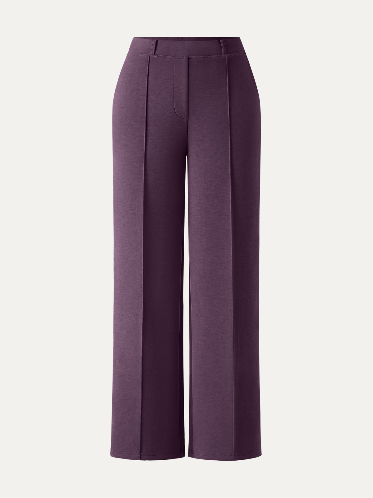 Wrinkle-Resistant Mid Rise Straight Leg Pants with Pockets — original photo 10