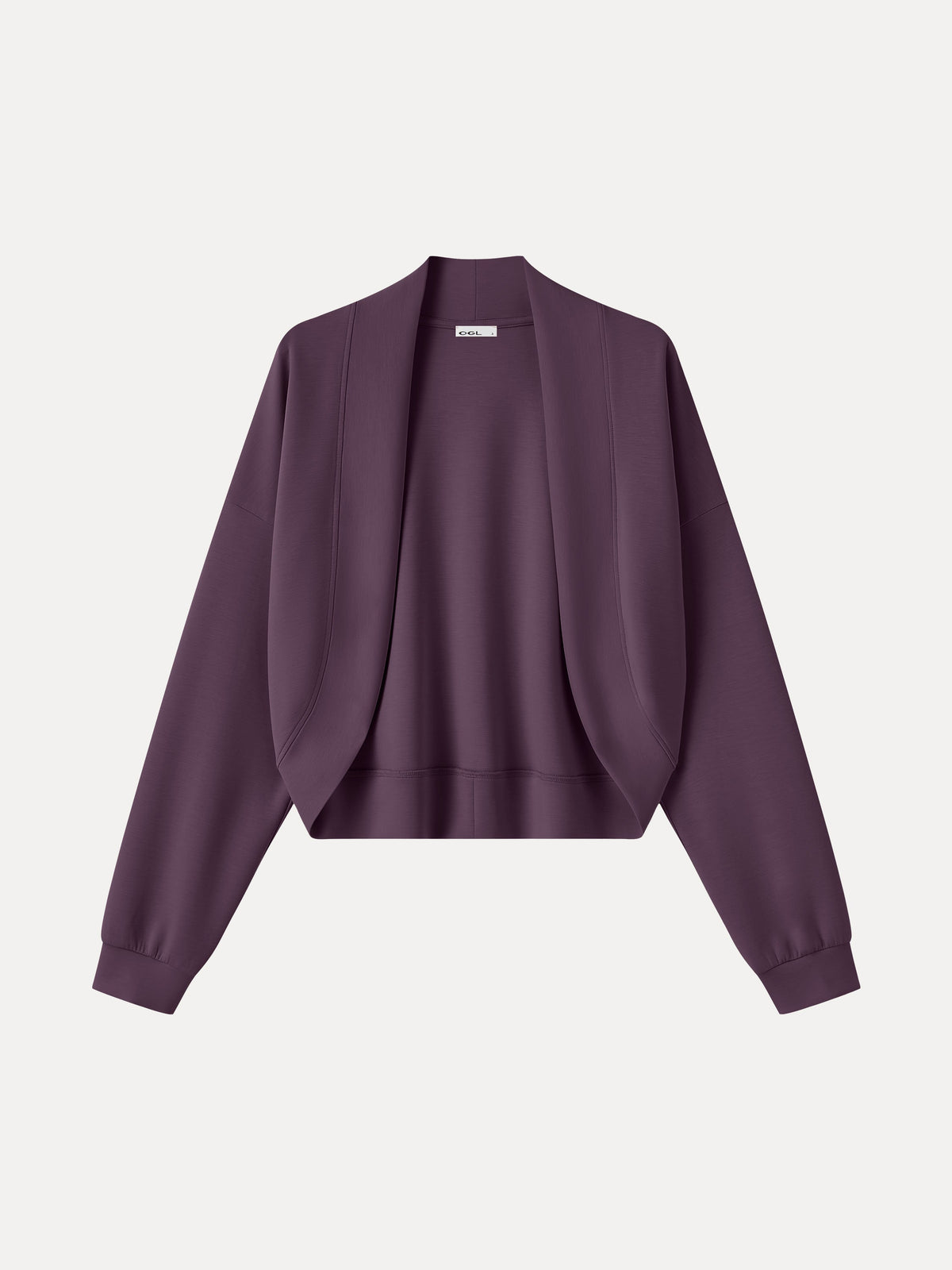 Lyocell Spacer Knit Long Sleeve Drop-Shoulder Shrug Cardigan — original photo 7