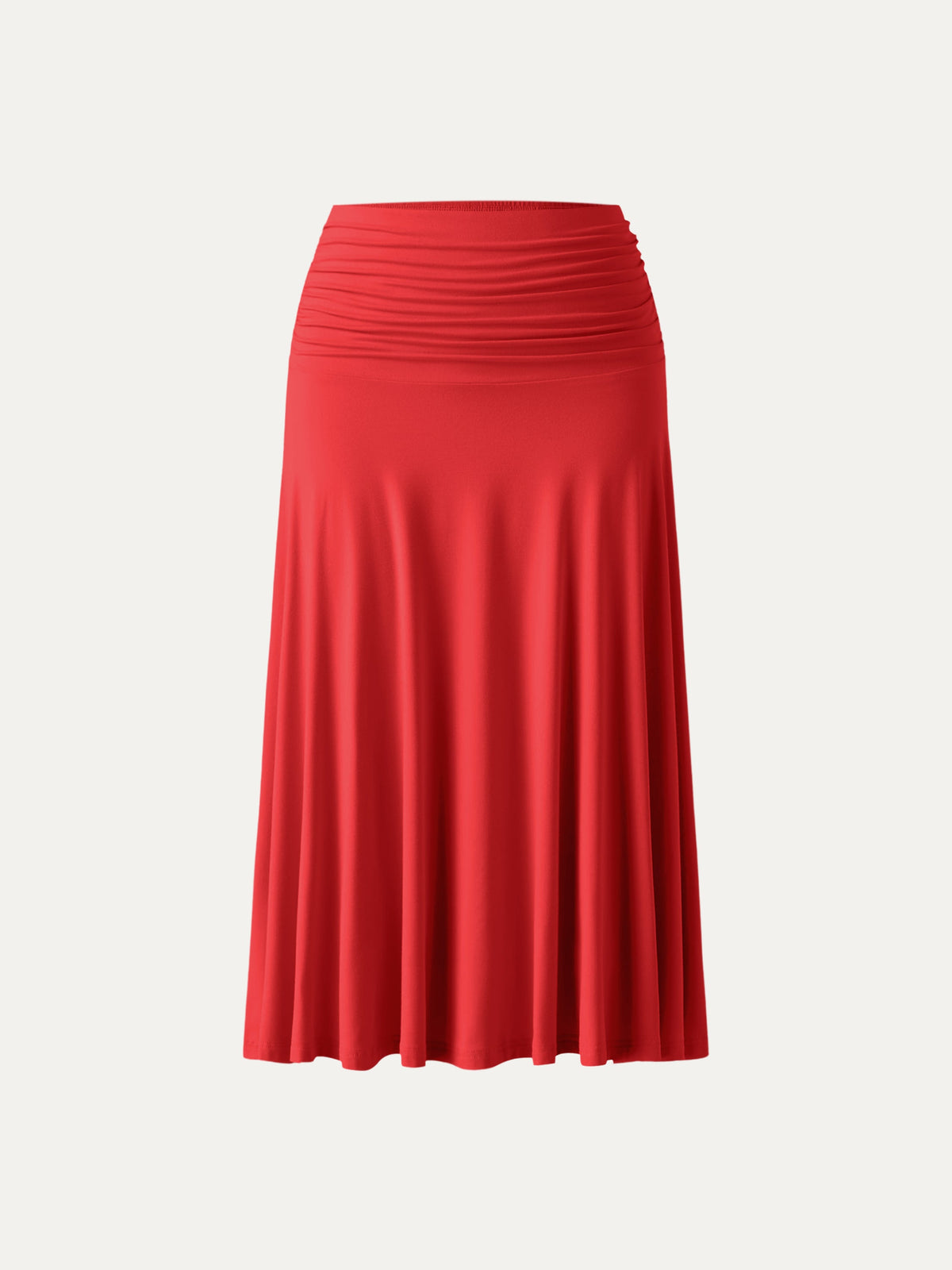 Flowy Side Ruched A-line Midi Skirt — original photo 14