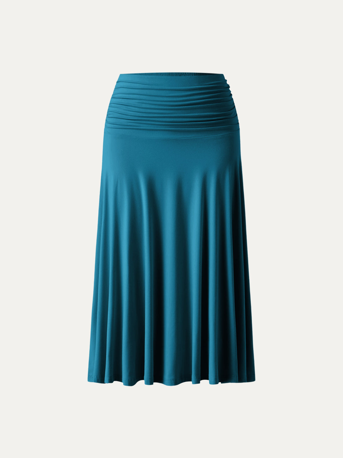 Flowy Side Ruched A-line Midi Skirt — original photo 13