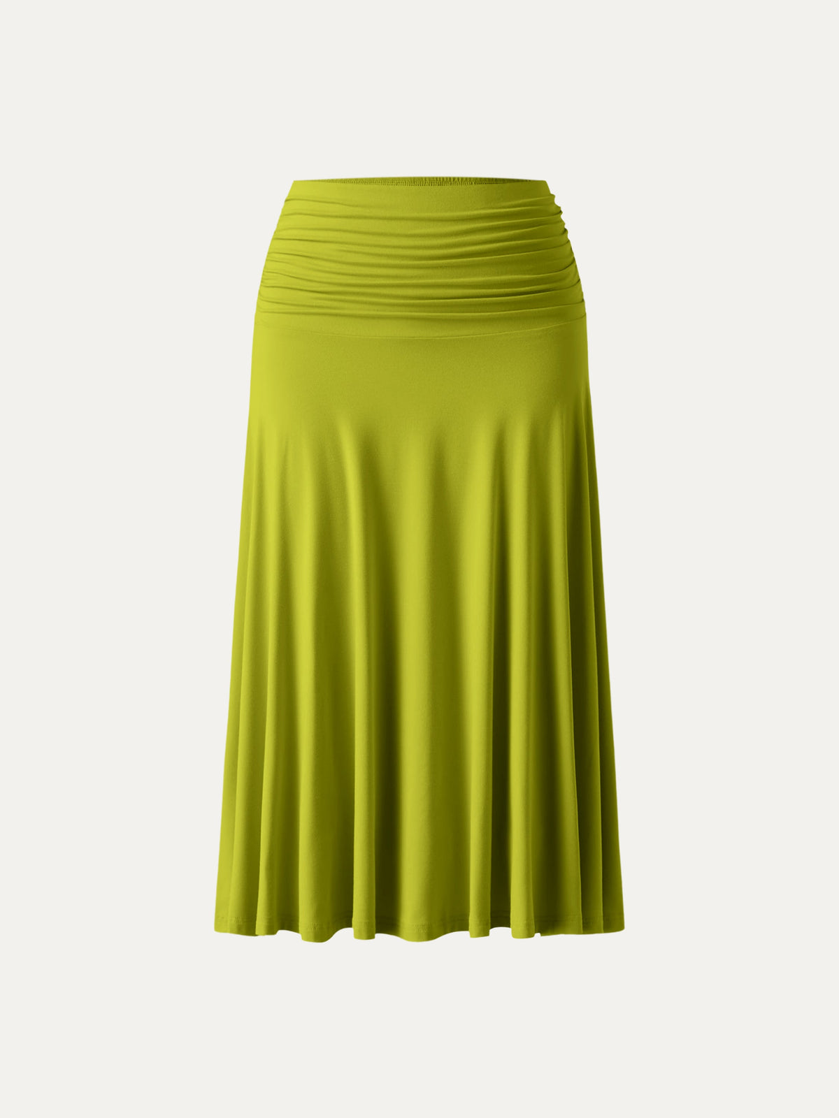 Flowy Side Ruched A-line Midi Skirt — original photo 19