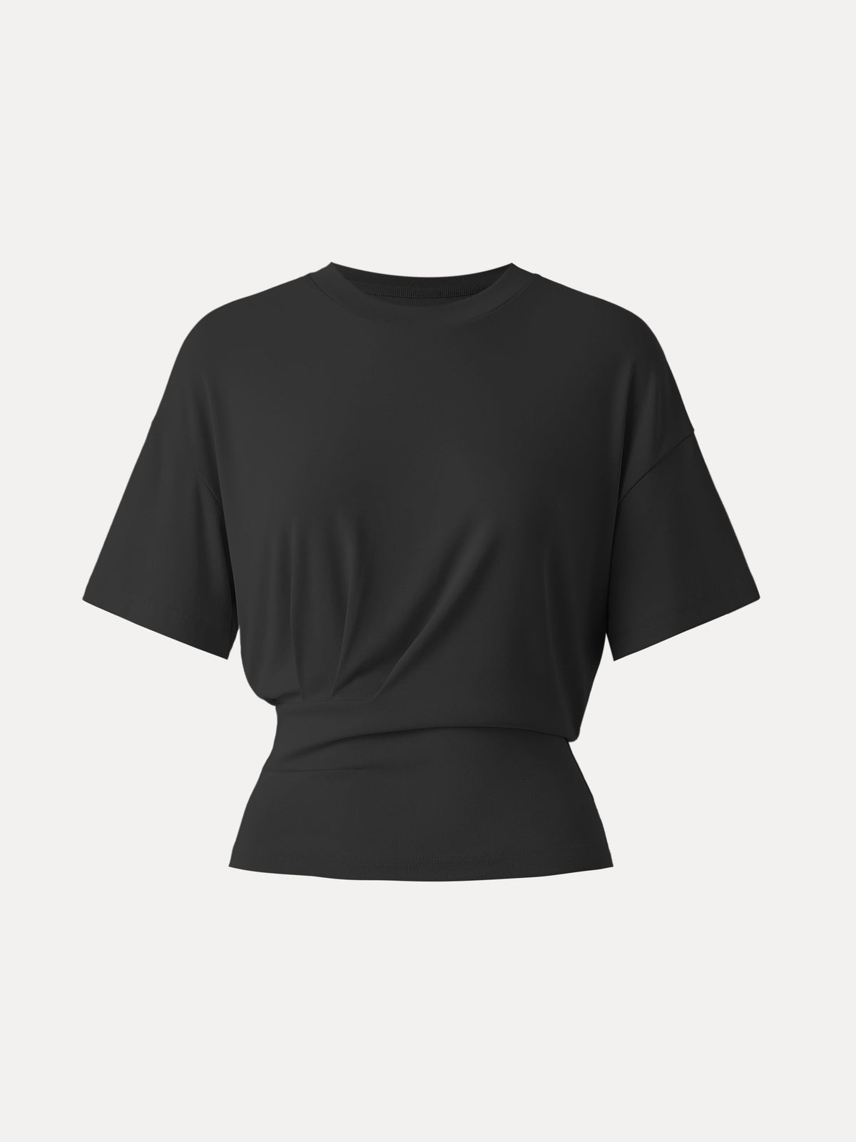 Crewneck Short Sleeve Tucked Tee — original photo 7