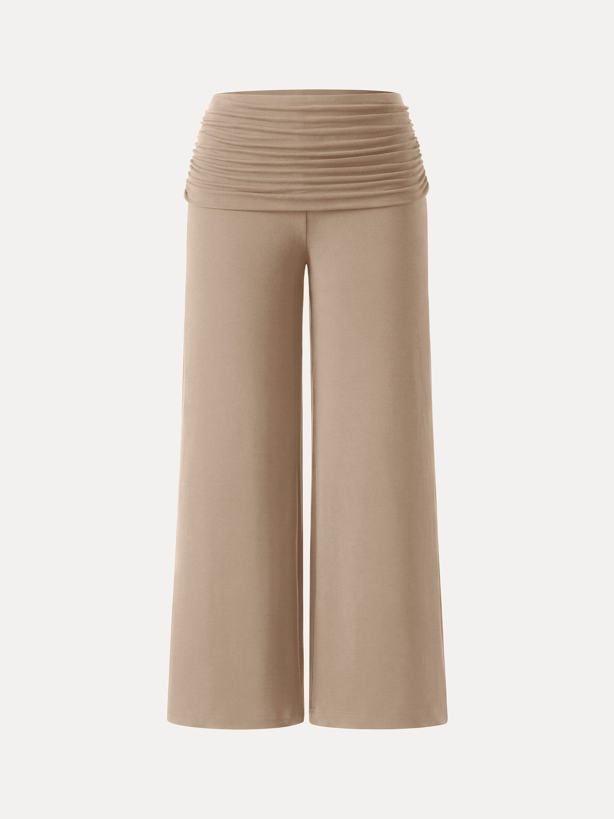 Non-Itchy Wool Blend Drapey Wide Leg Pull-on Pants with Pockets — original photo 16