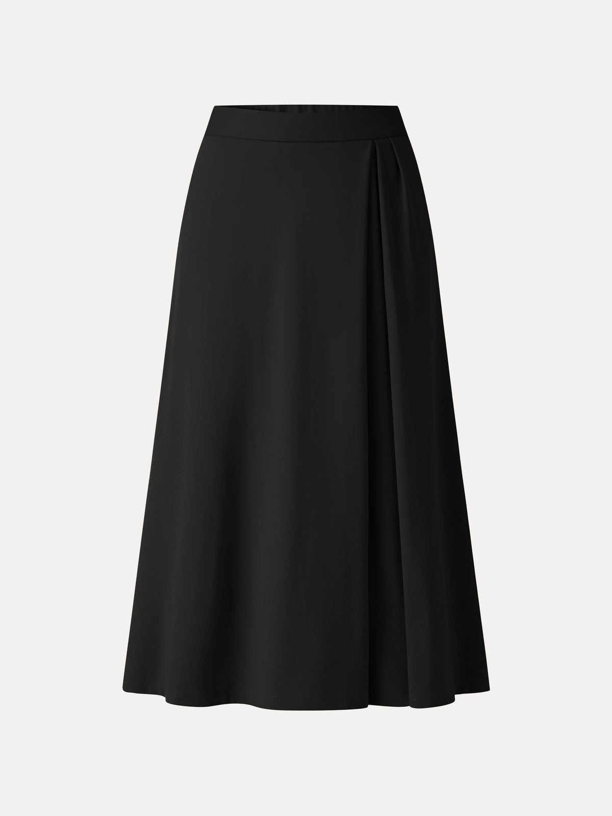 Ponte Mid-Rise Tucked A-Line Midi Skirt with Pockets — original photo 12