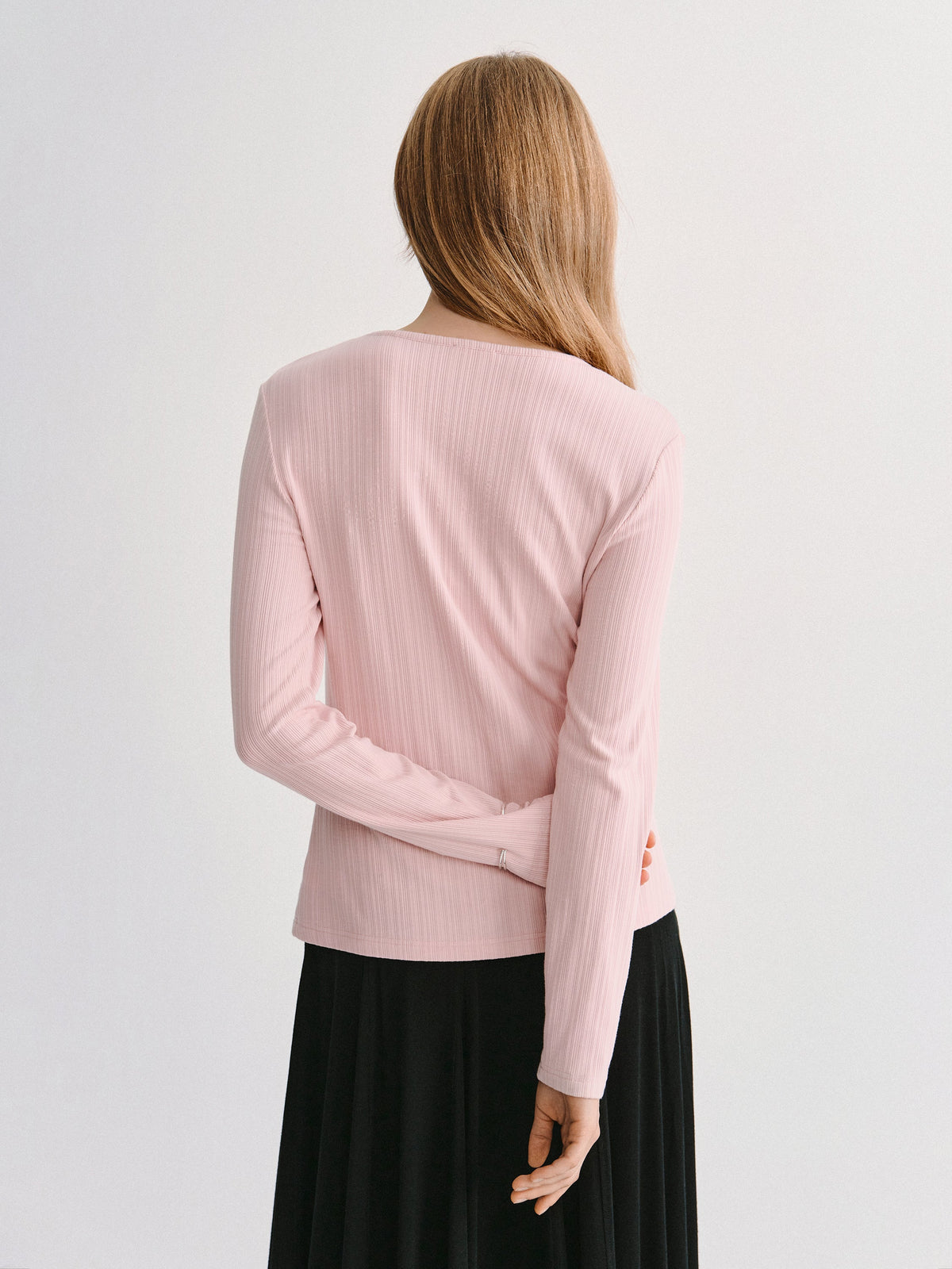 ProWarm Cotton-Viscose V-Neck Long Sleeve Top — original photo 4