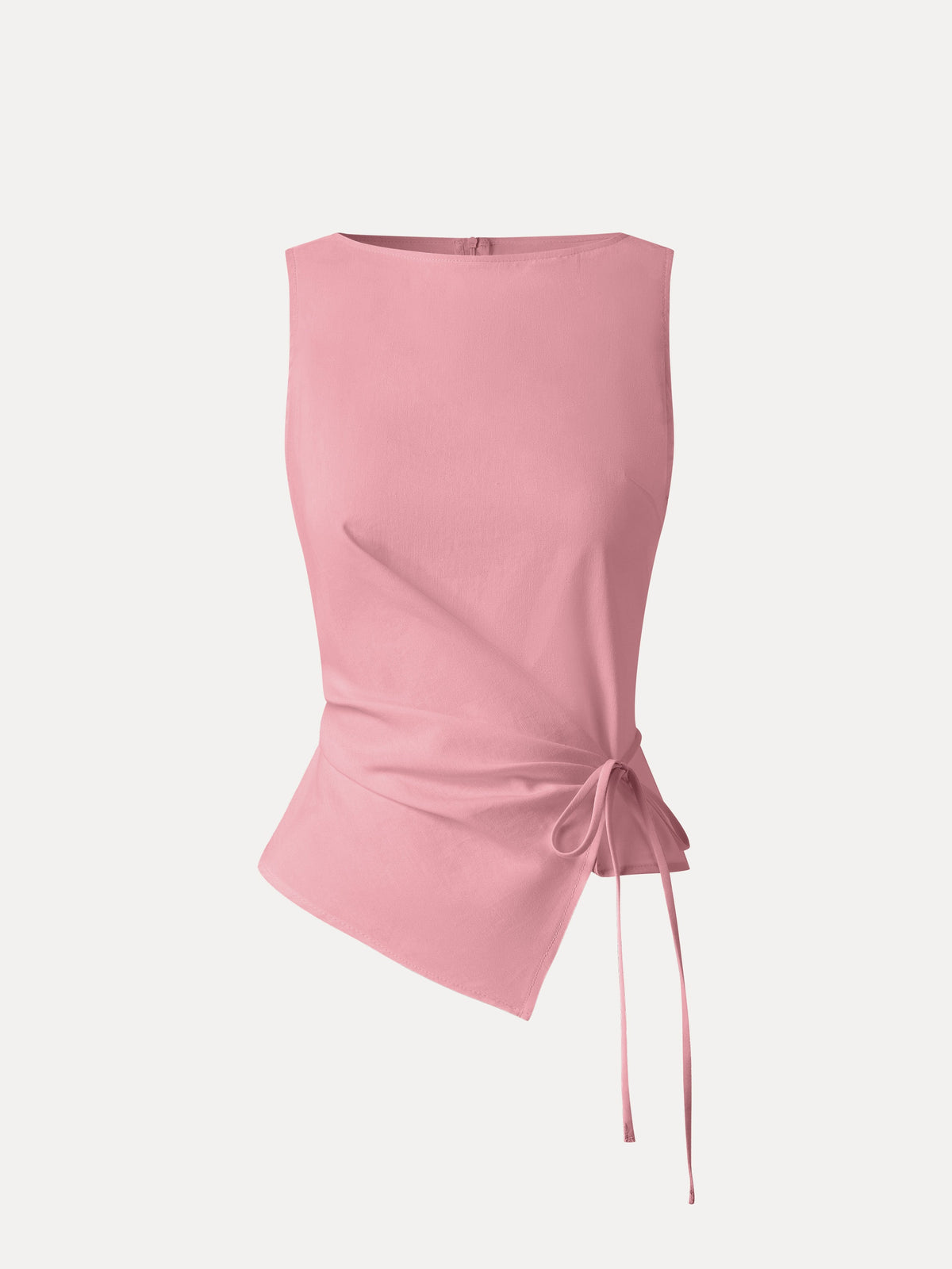 Lyocell-Linen Blend Boatneck Waist-Defined Top — original photo 11