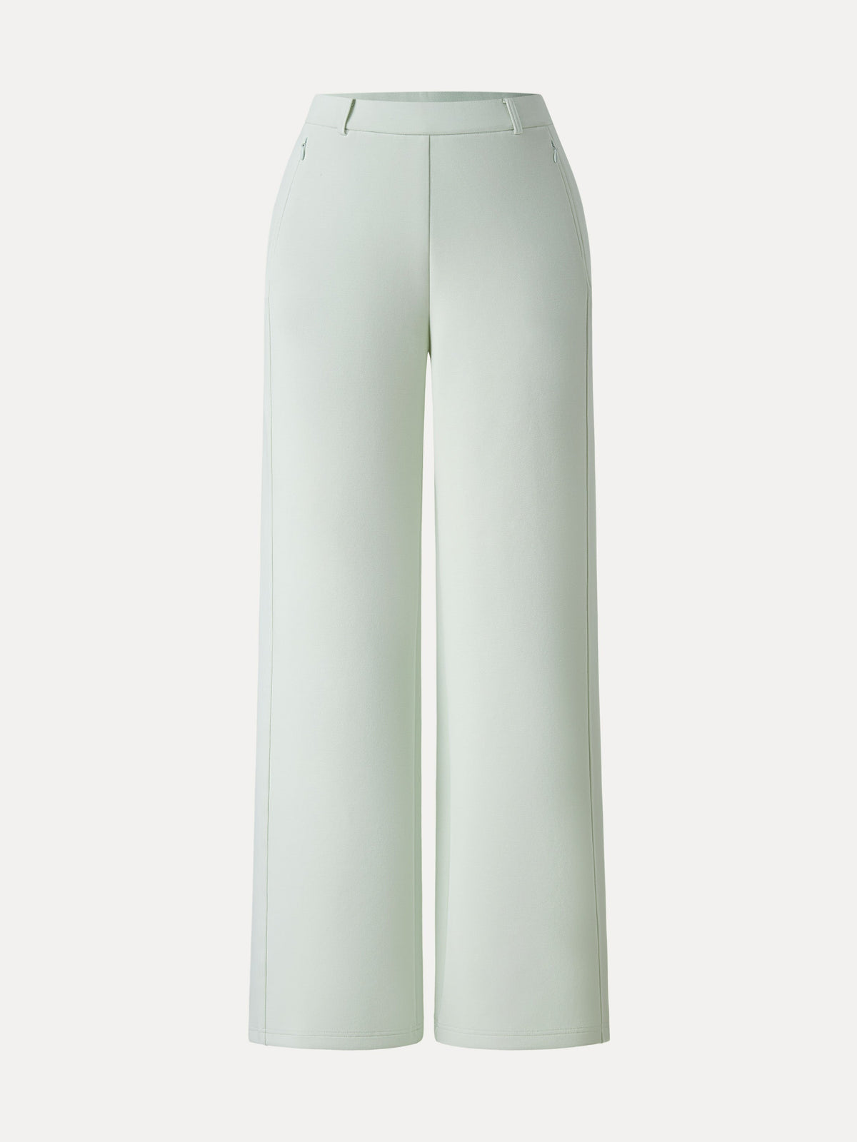 Stretch Cotton Blend Slimming High Rise Wide Leg Pants — original photo 3