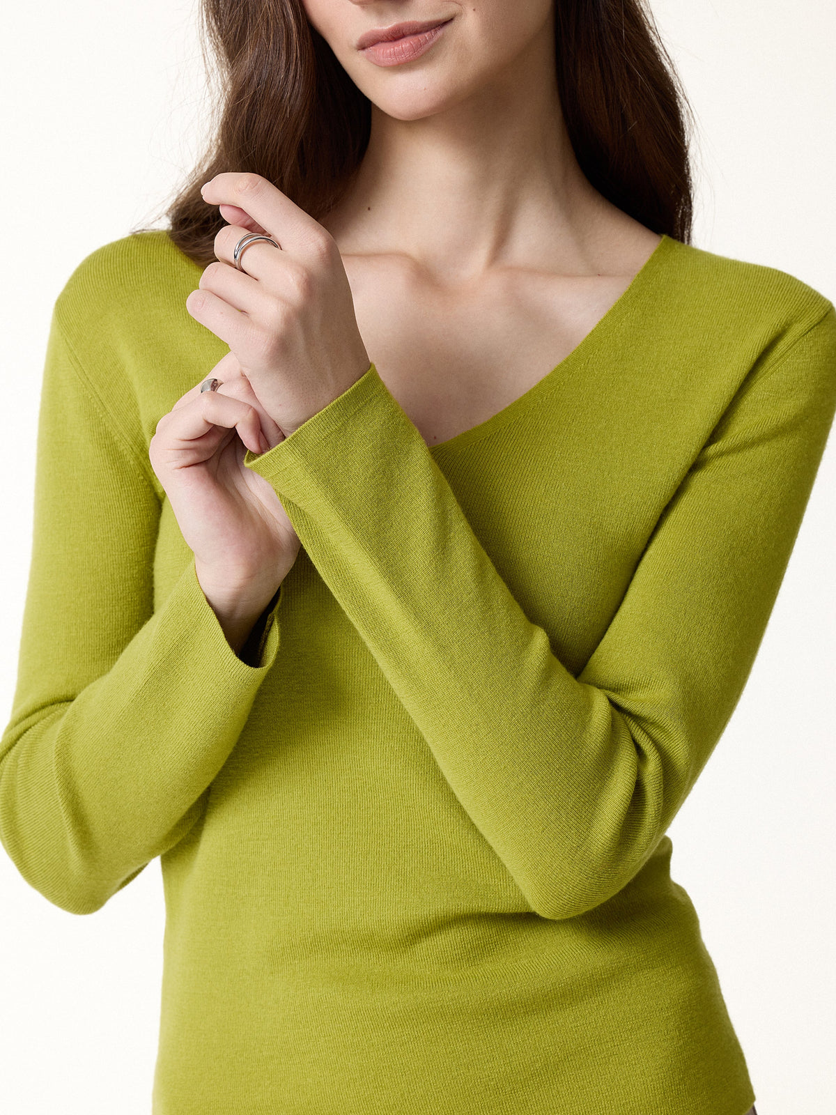 The Everyday V-Neck Merino-Blend Sweater — original photo 6