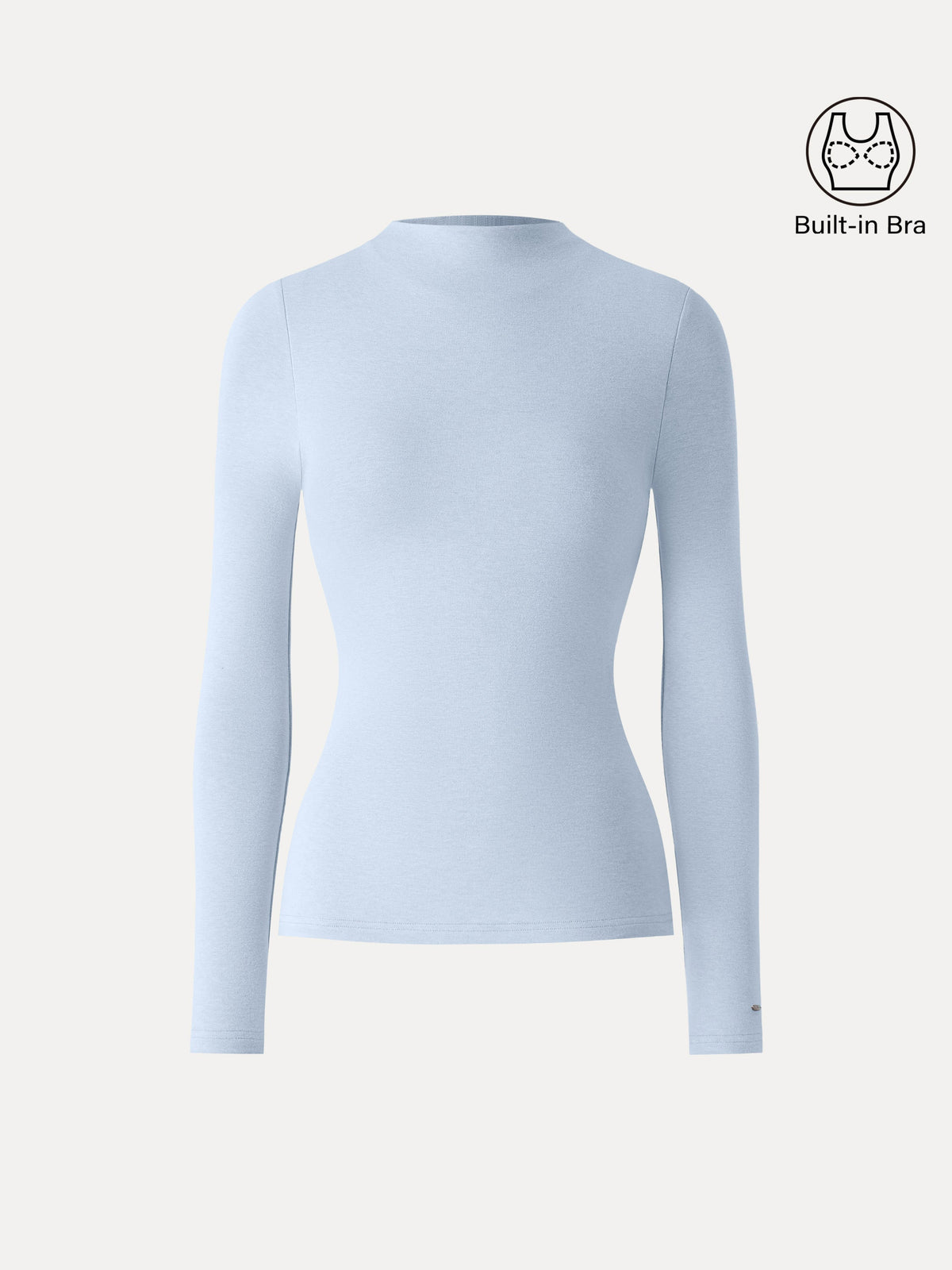 ProWarm Mockneck Long Sleeve Built-In Bra Top — original photo 9