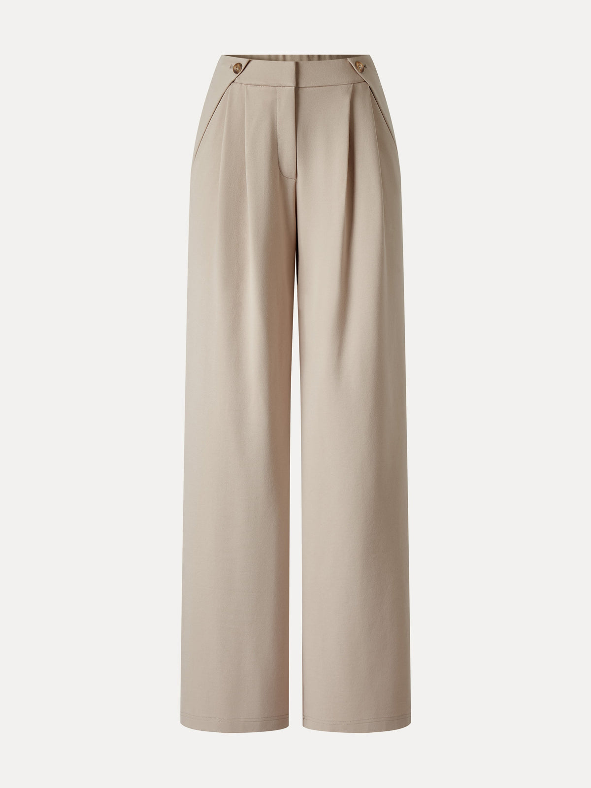 Ponte High-Rise Wide-Leg Gusset Pants with Pockets — original photo 6