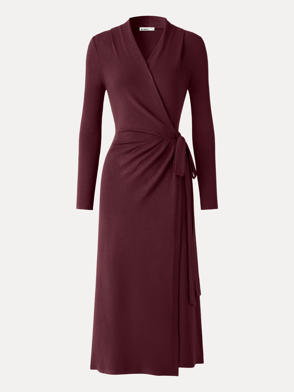 LiteWarm Classic Long Sleeve Midi Wrap Dress — original photo 9