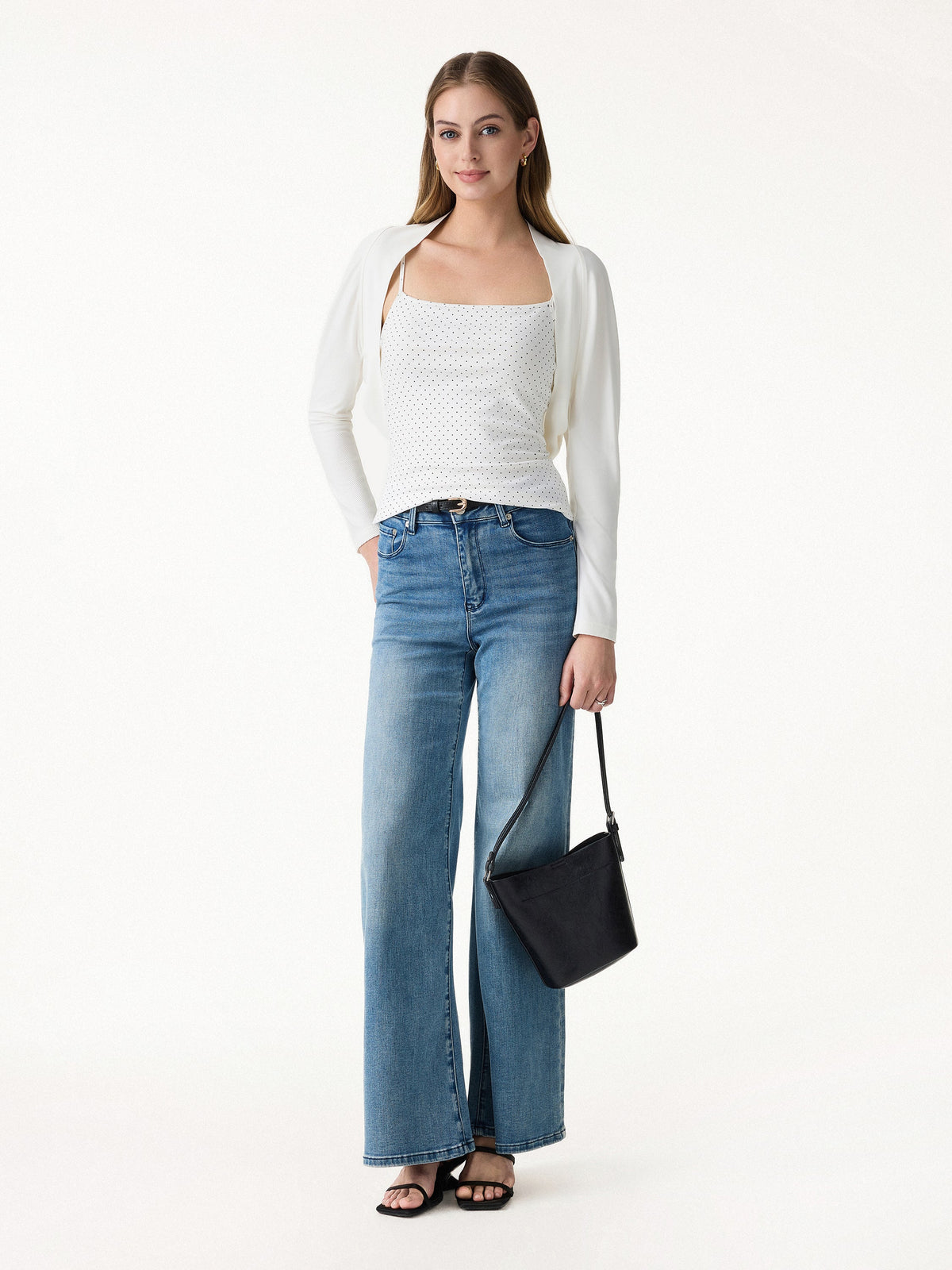 Bamboo Blend Breathable Summer Cropped Shrug Cardigan — original photo 2