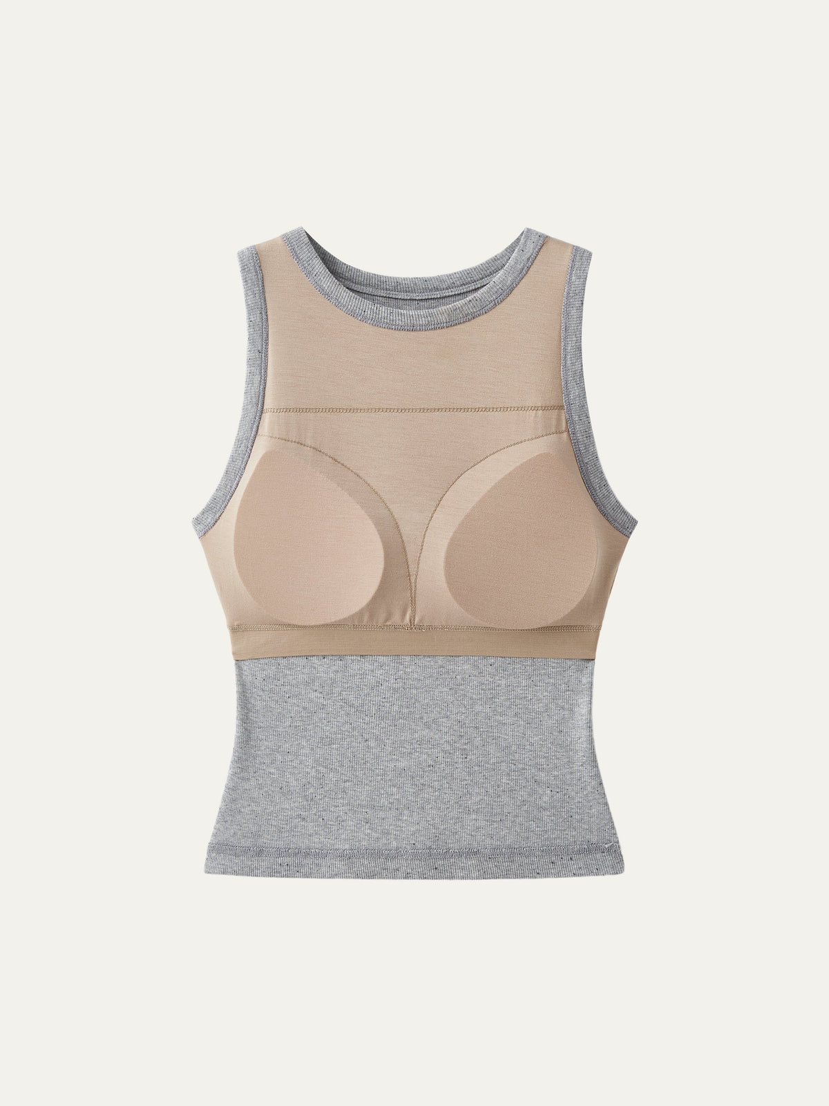 Crewneck Cotton New Airy Built-In Bra Tank — original photo 3