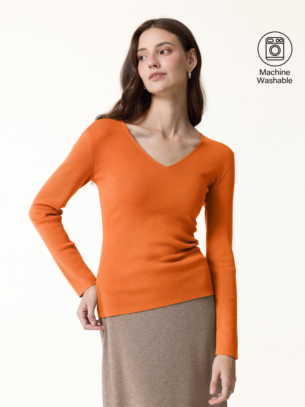 The Everyday V-Neck Merino-Blend Sweater — original photo 11