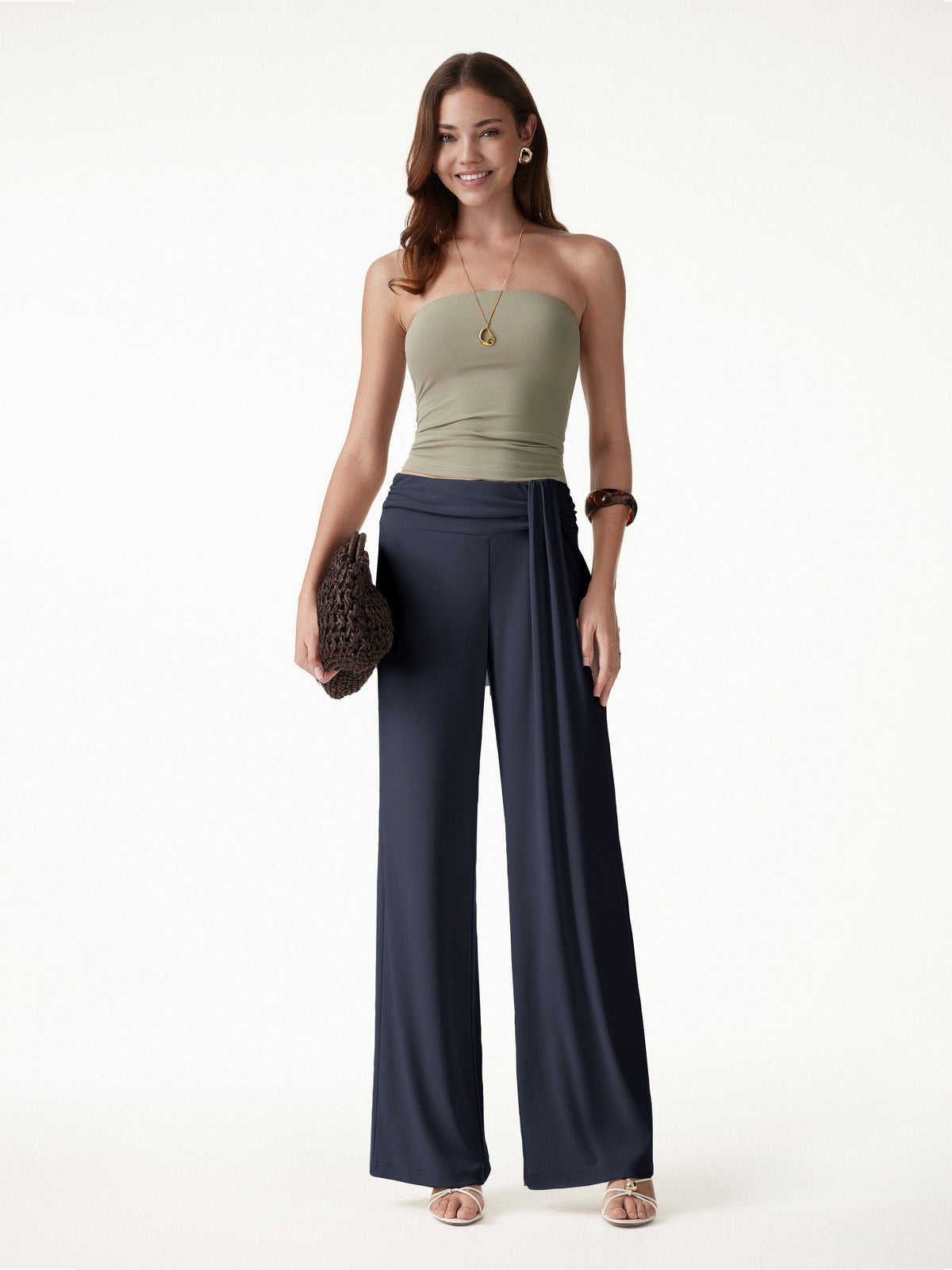 Mid-Rise Relaxed Wide-Leg Lounge Pants — original photo 11