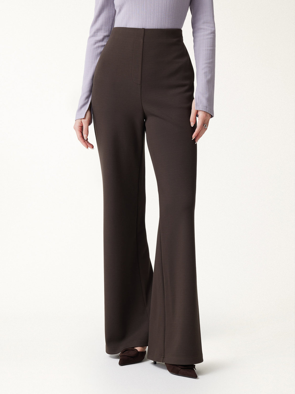 Bamboo-Blend High-Rise Wide-Leg Pants with Pockets — original photo 1