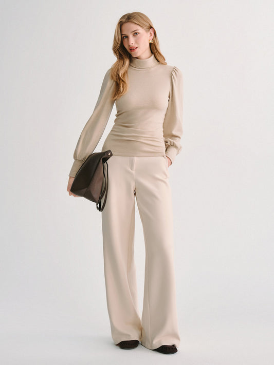 ProWarm Turtleneck Puff Sleeve Top — original photo 1