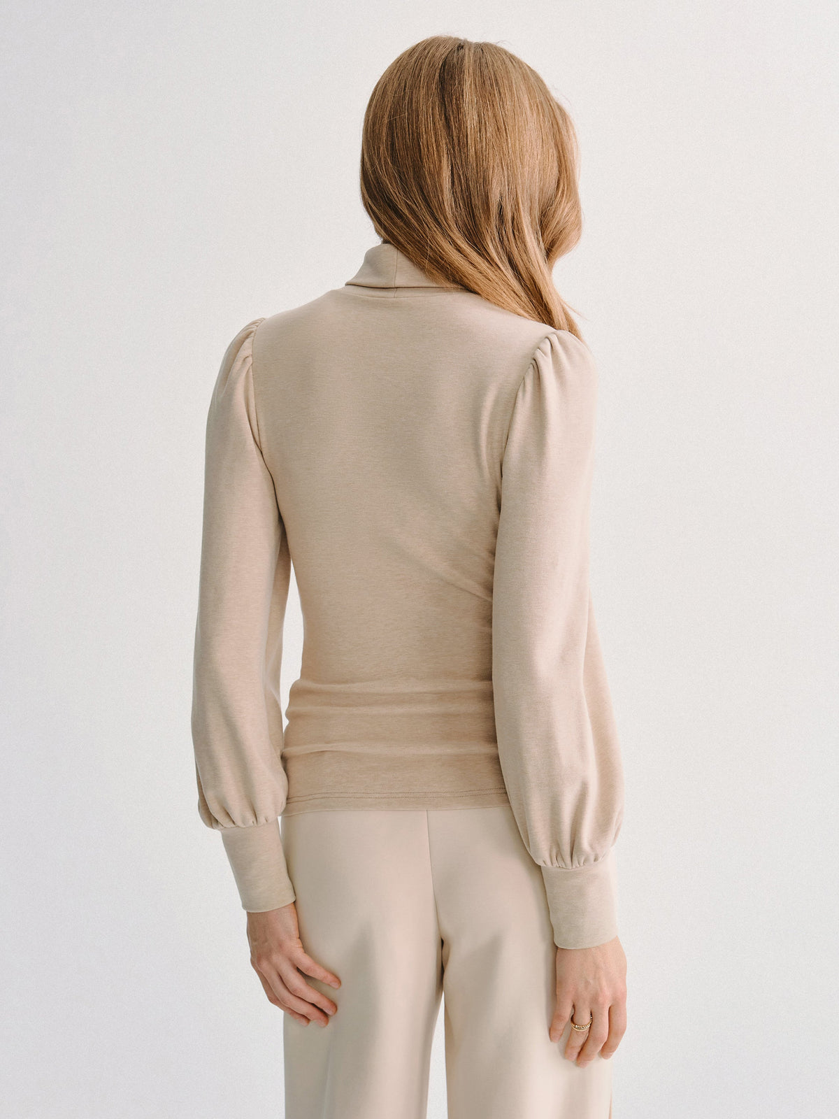 ProWarm Turtleneck Puff Sleeve Top — original photo 4