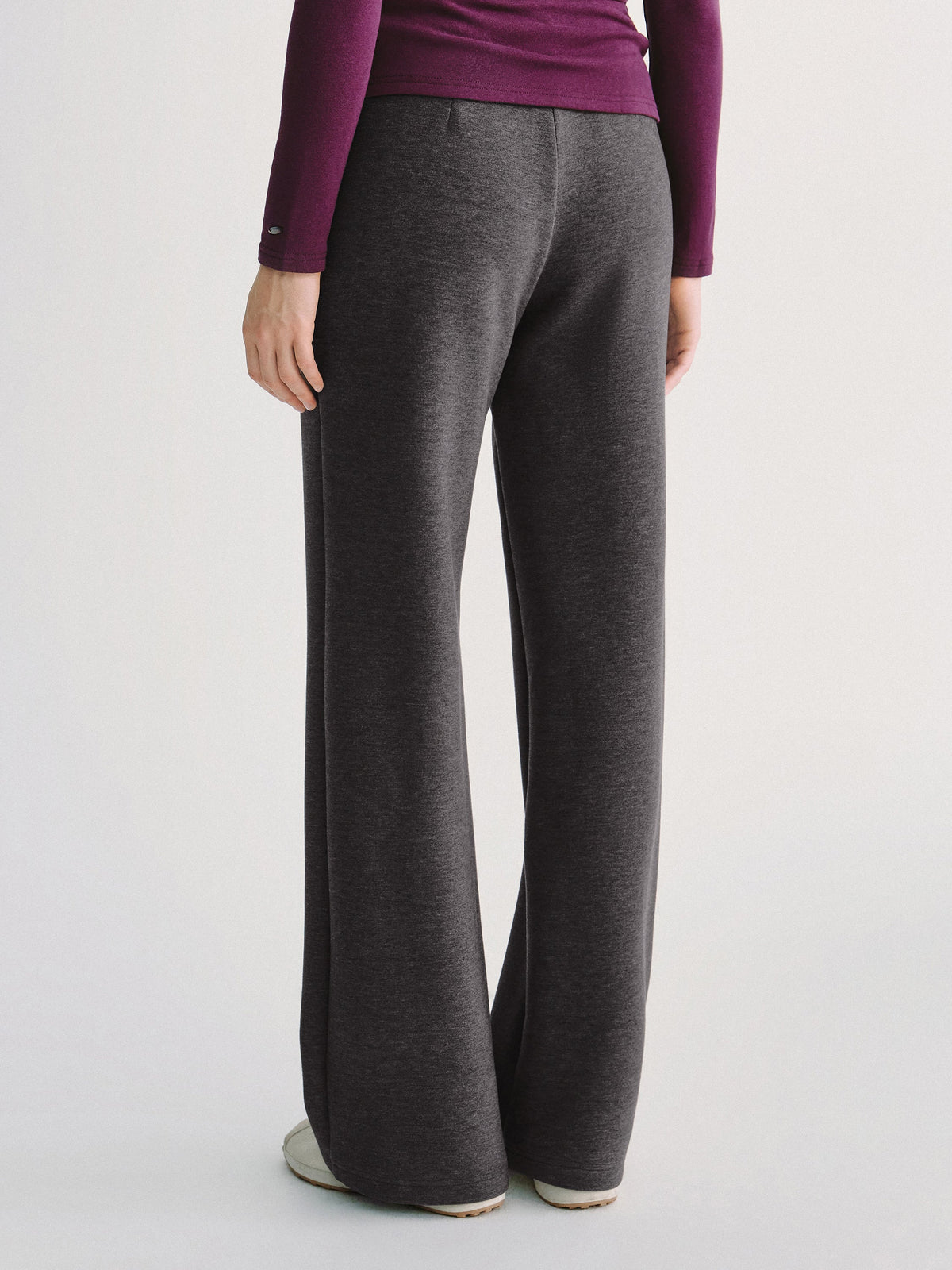 FuzzLuxe Mid-Rise Straight-Leg Pants with Pockets — original photo 12