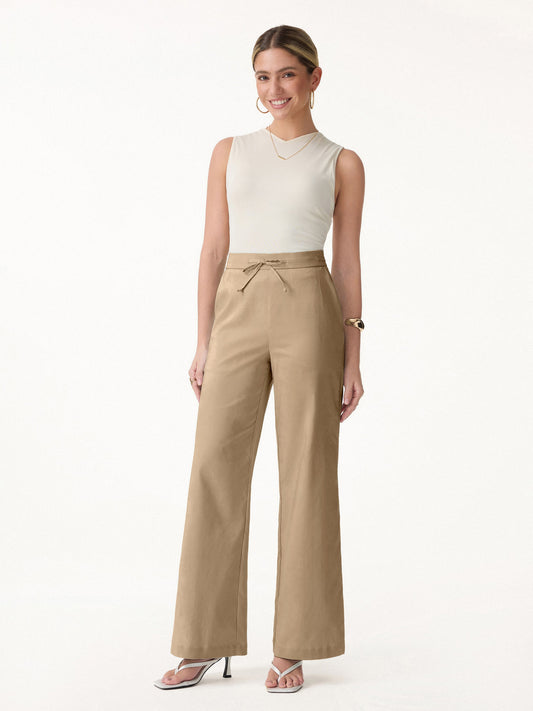 Drawstring Wide Leg Pant with Pockets — original photo 1