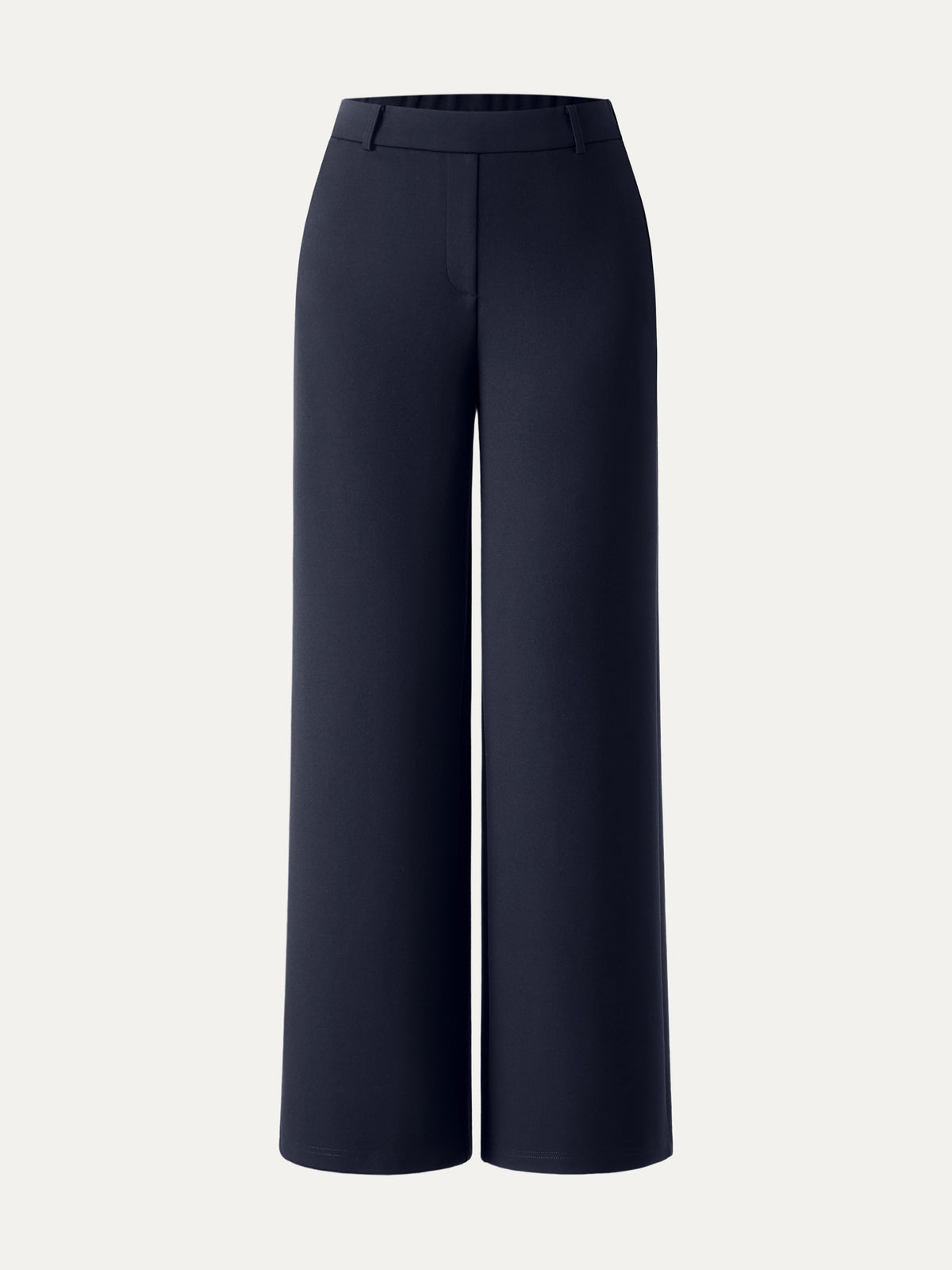 Ponte Mid-Rise Wide-Leg Pants with Pockets — original photo 11