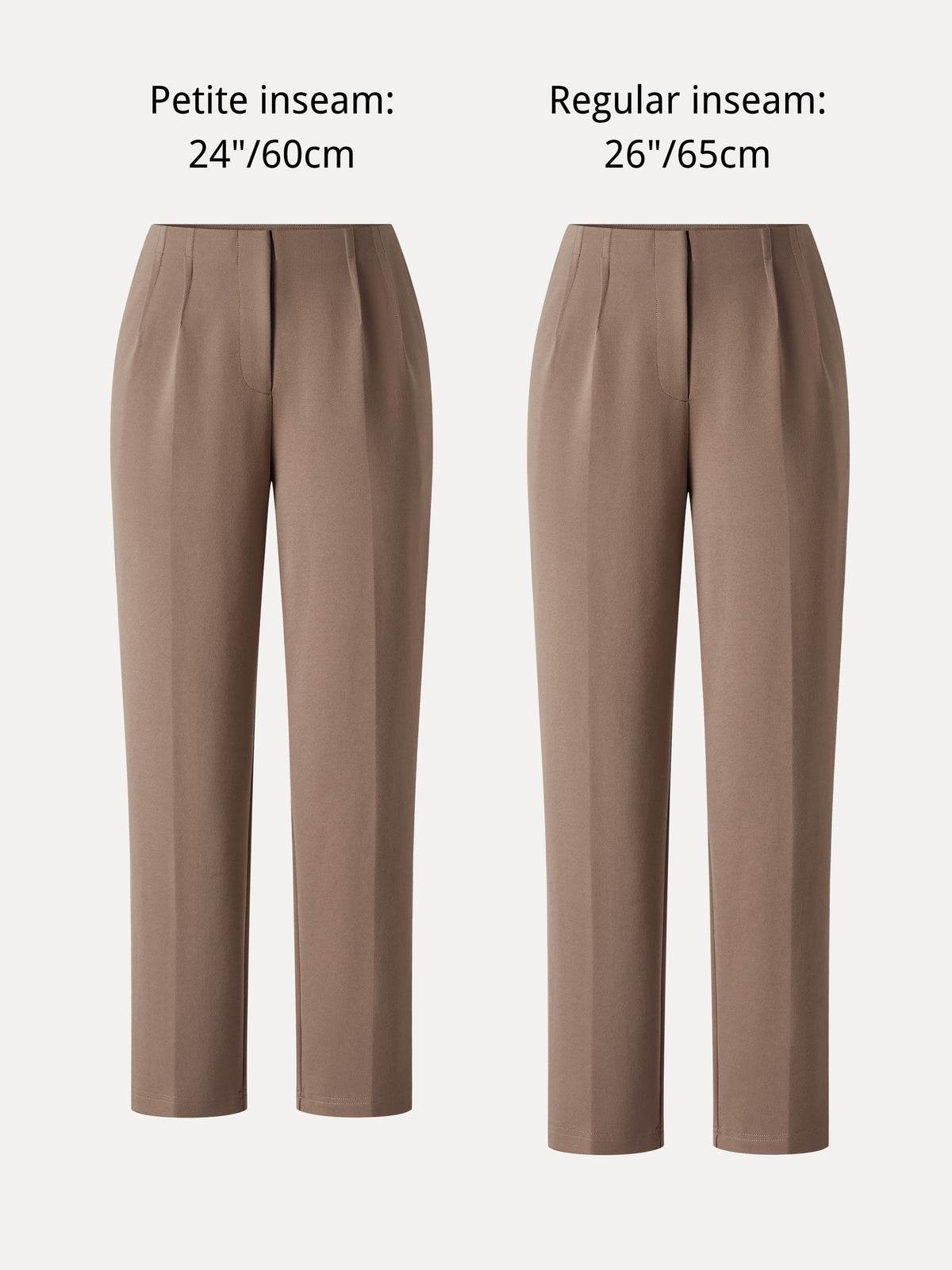 Ponte Mid-Rise Ankled Tapered Tuck Pants with Pockets — original photo 9