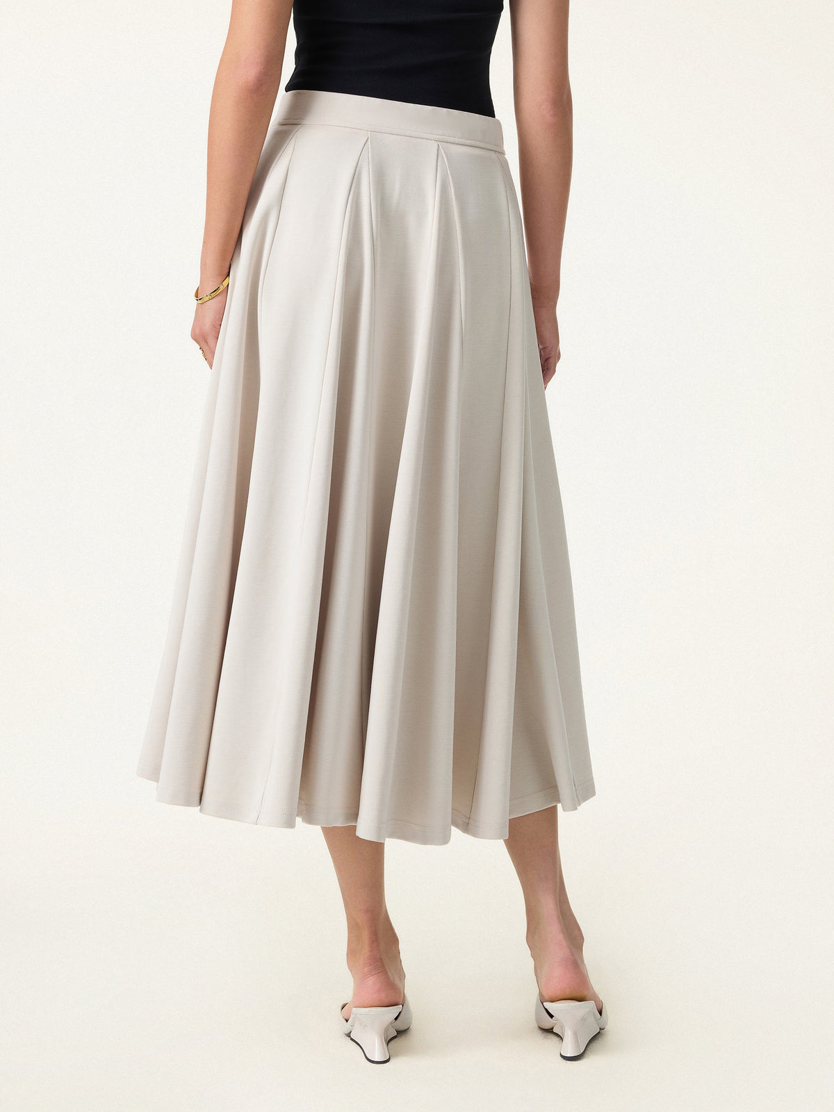 Lyocell Blend Volume Skirt with Pockets — original photo 5