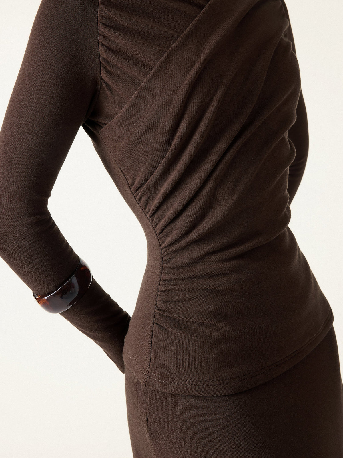ProWarm Surplice Long Sleeve Ruched Top — original photo 5