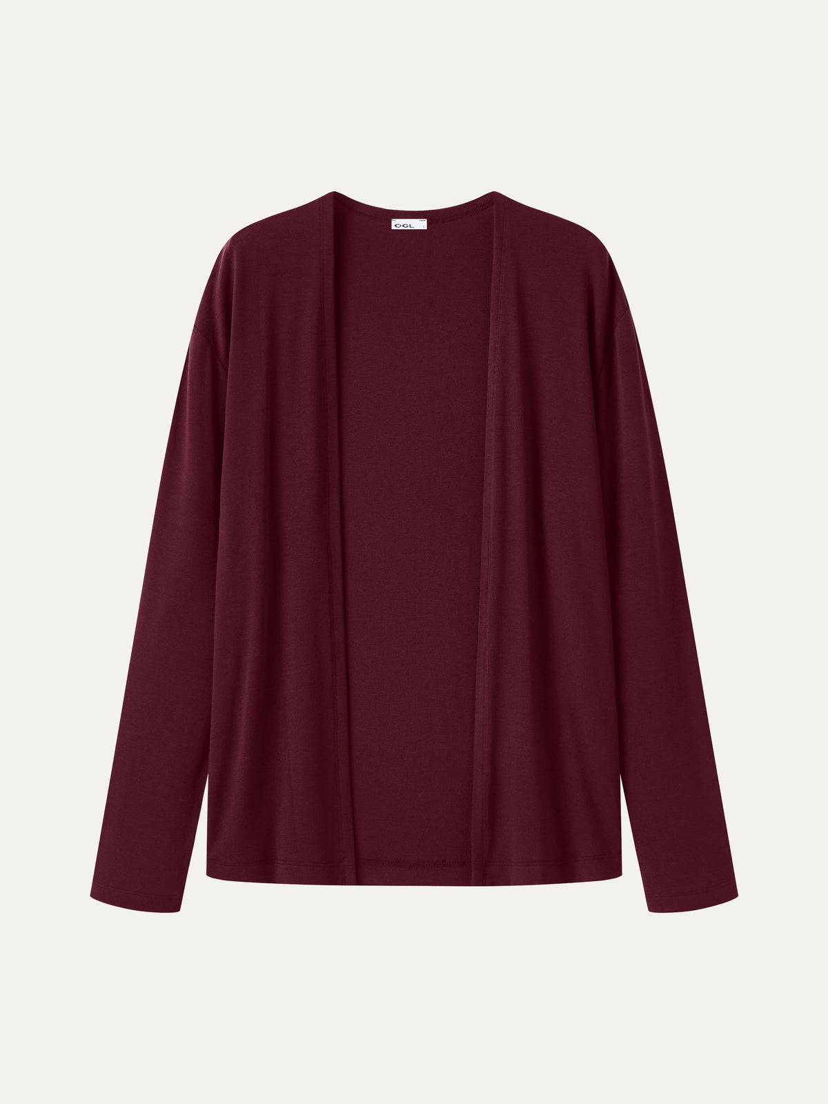 LiteWarm Premium Lyocell-Wool Open-Front Long Sleeve Cardigan — original photo 12