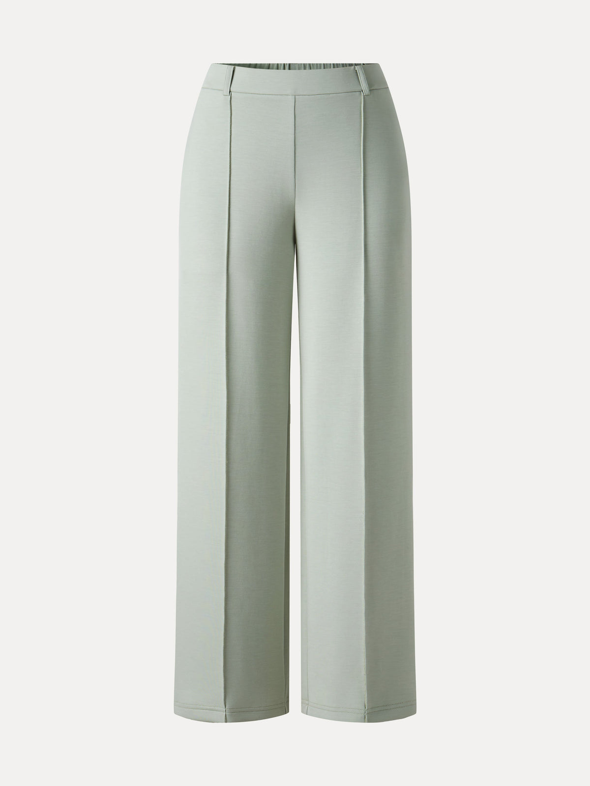 Lyocell Spacer Knit Cropped Flared Pants with Pockets — original photo 6