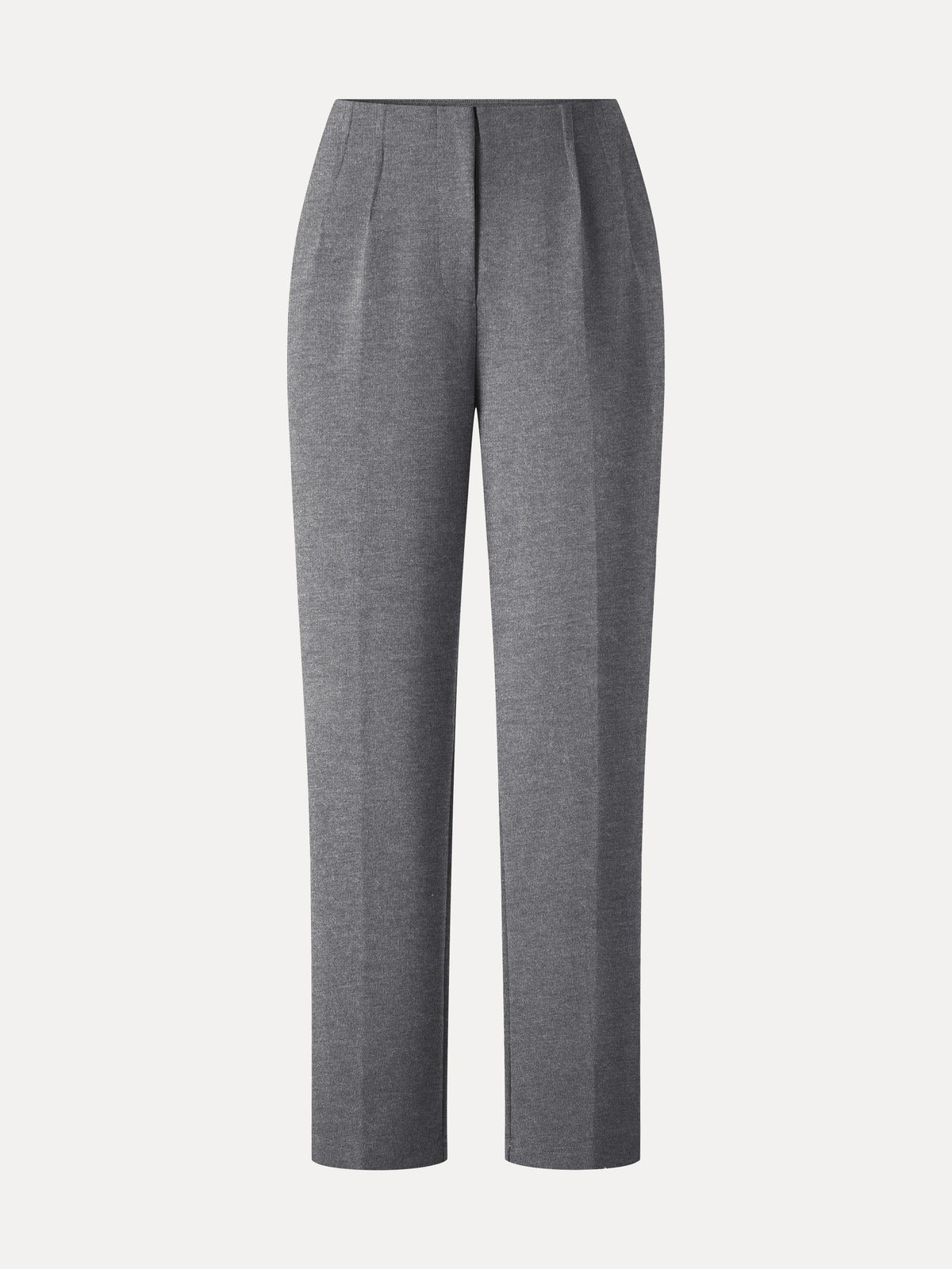 Ponte Mid-Rise Ankled Tapered Tuck Pants with Pockets — original photo 7