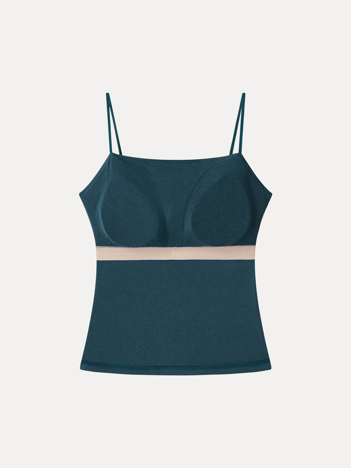 2-Piece Top Set LiteWarm Square Neck Spaghetti Strap Bell Sleeve Built-In Bra Cami — original photo 6