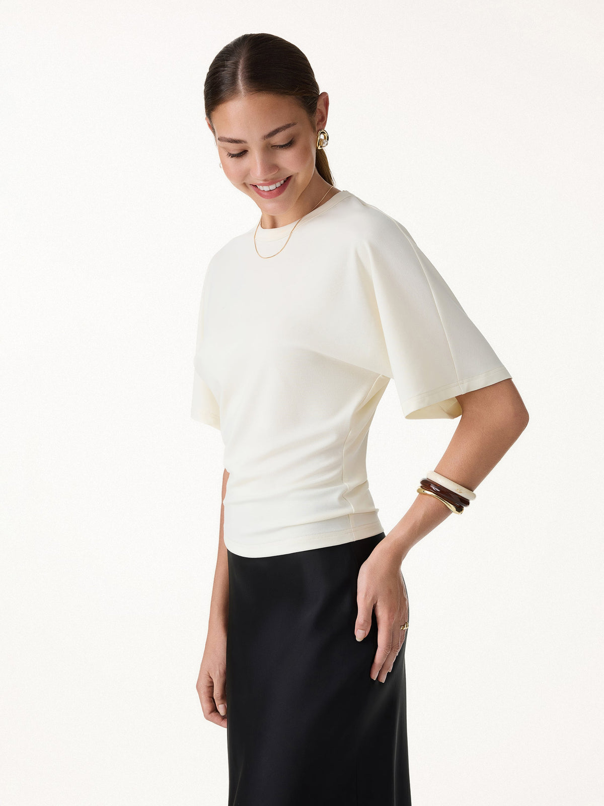 Elevated Cotton-Blend Essential Tee — original photo 4