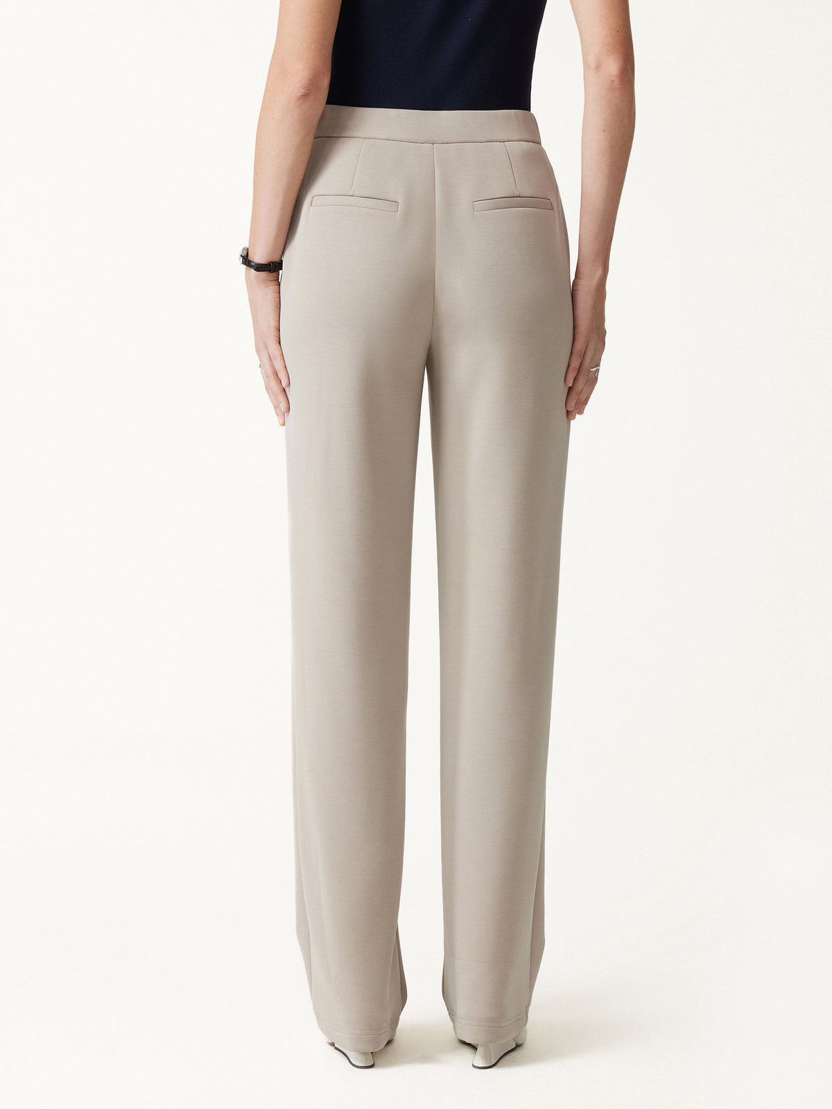 MaxWarm Modal Stretch Fleece High-Rise Straight-Leg Pants with Pockets — original photo 4