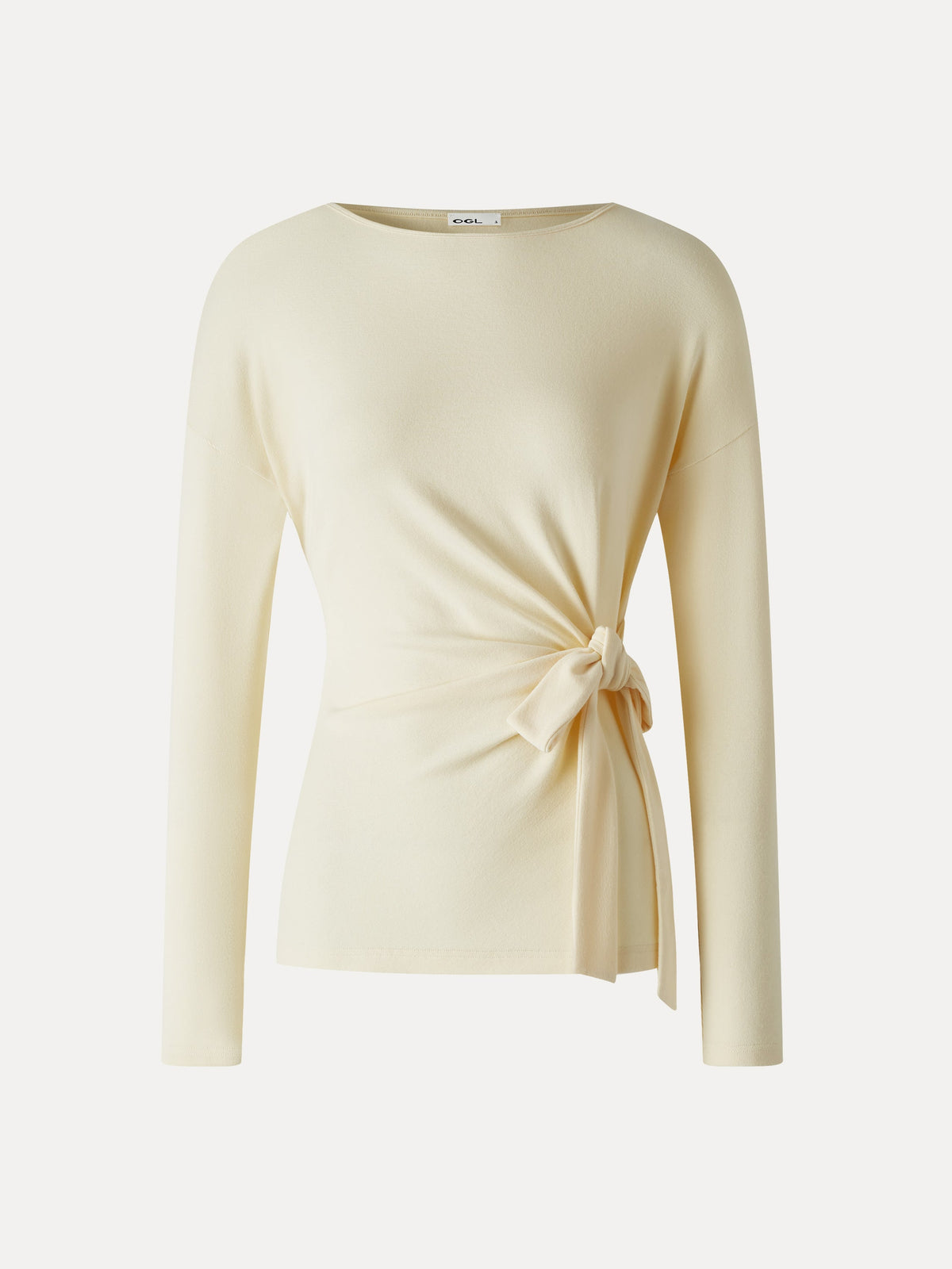 LiteWarm Boatneck Long Sleeve Tie-Waist Top — original photo 6