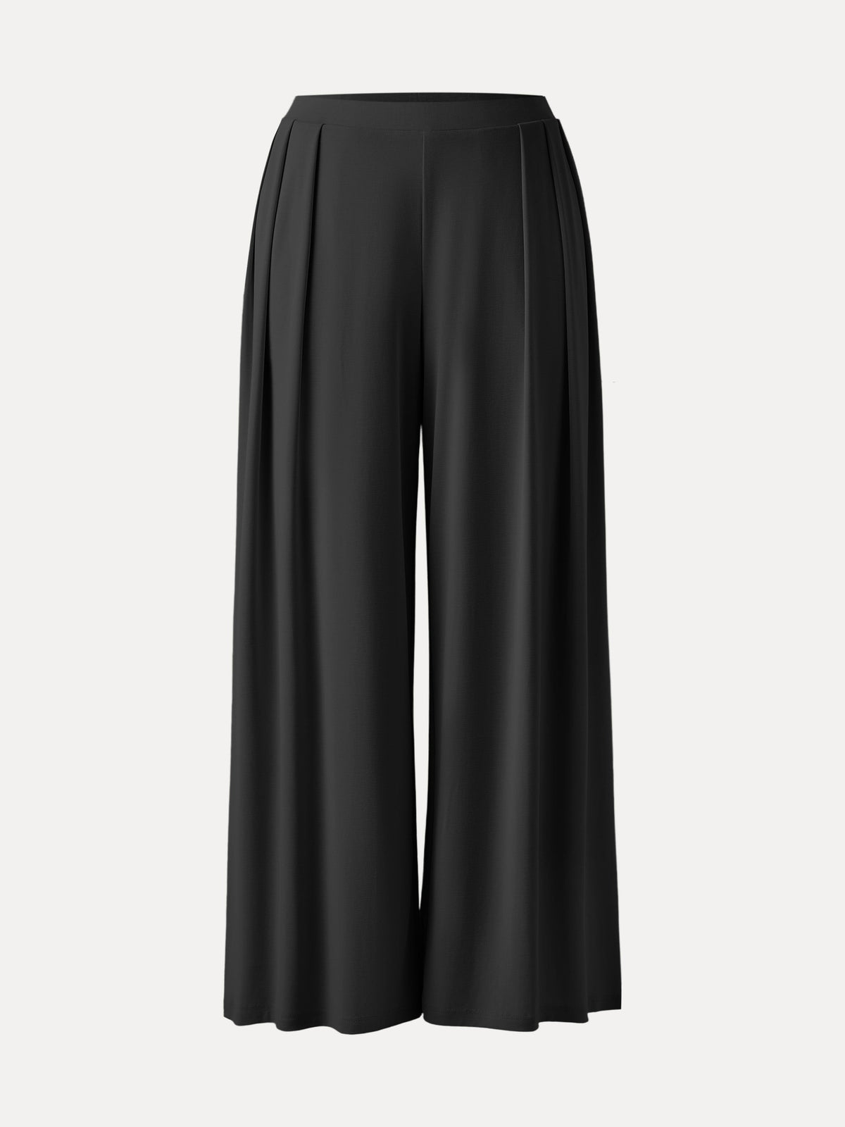 Sandwashed Mid Rise Pleated Wide Leg Palazzo Pant with Pockets — original photo 9