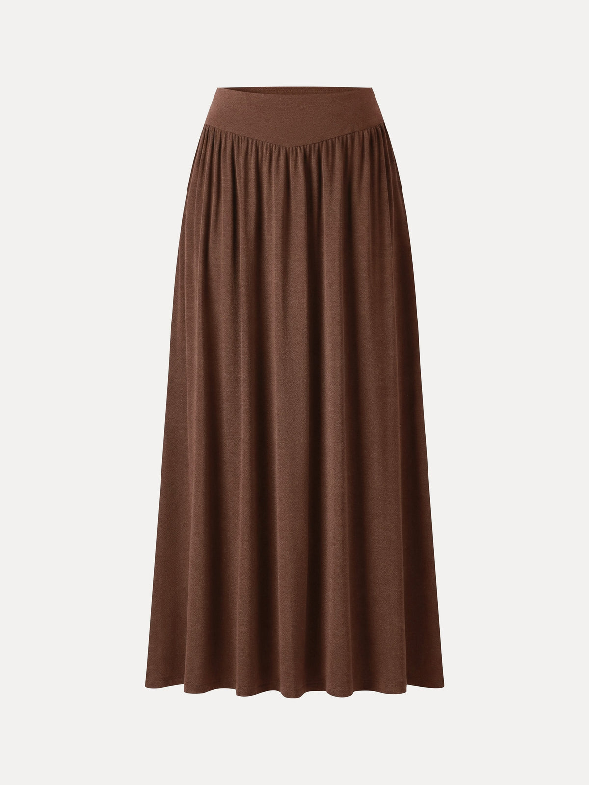 LiteWarm Mid-Rise Ruched A-Line Midi Skirt with Pockets — original photo 6