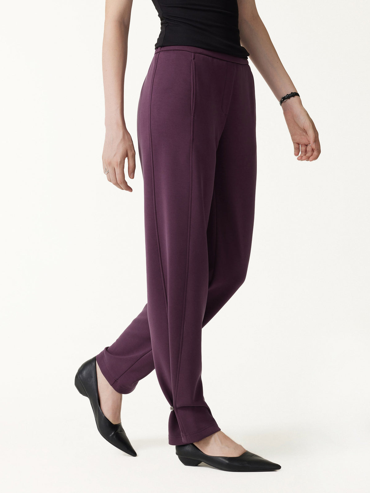 ProWarm Stretch Ponte High-Rise Straight-Leg Pants with Pockets — original photo 4