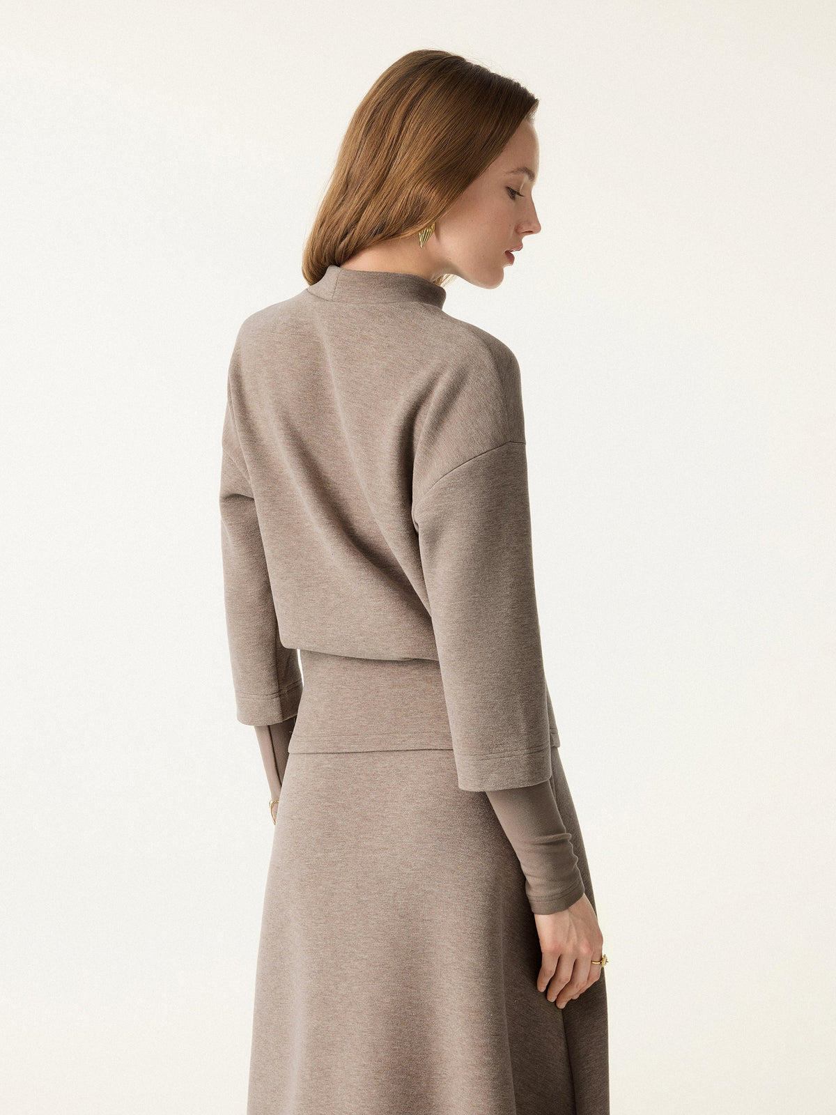 FuzzLuxe Mockneck Sleeve-Warmer Top — original photo 4