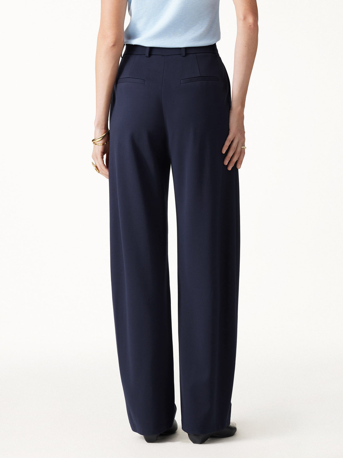 Ponte High-Rise Barrel Pants with Pockets — original photo 5