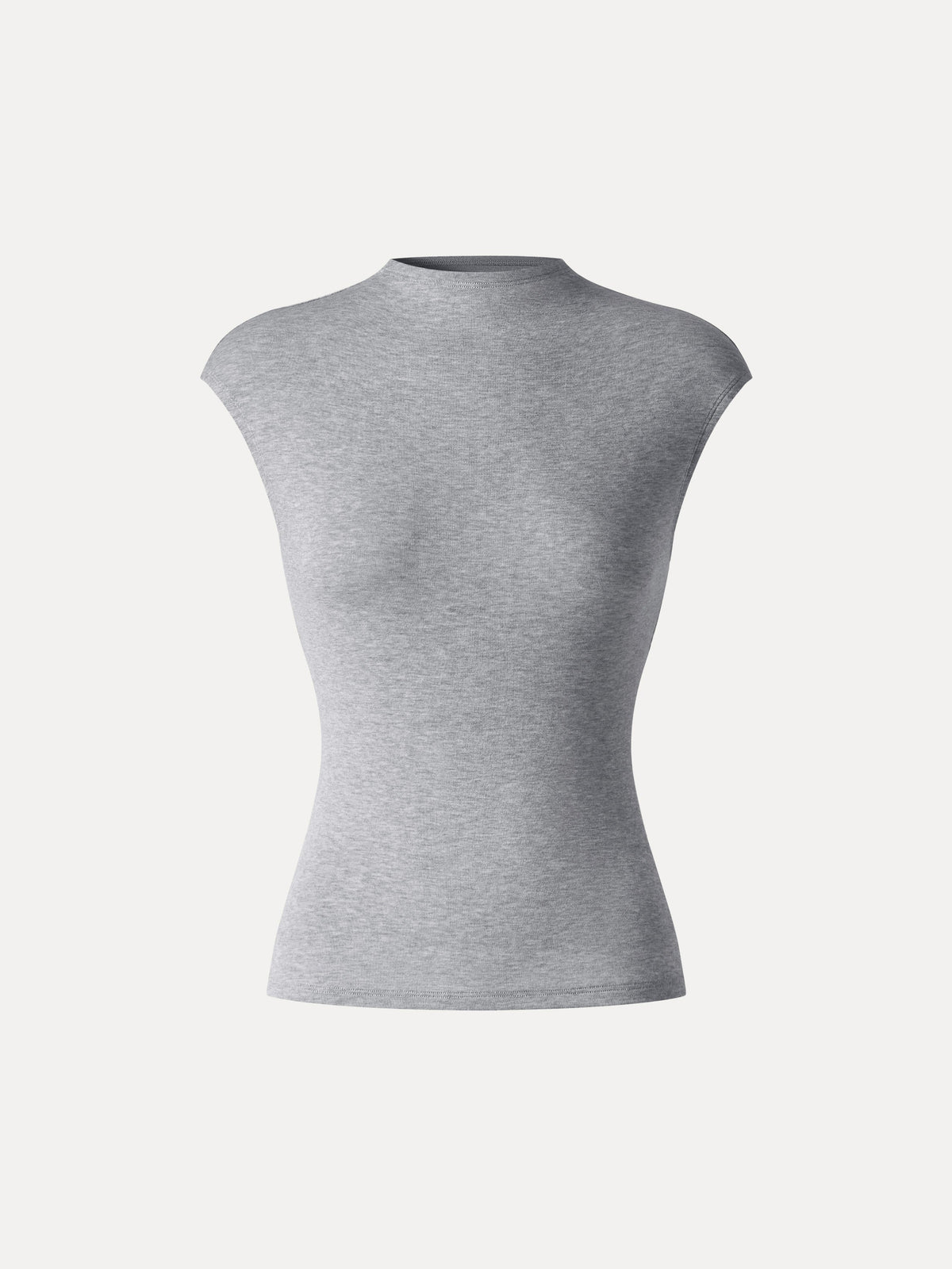 LiteWarm Lyocell-Wool Mock Neck Sleeveless Top — original photo 7