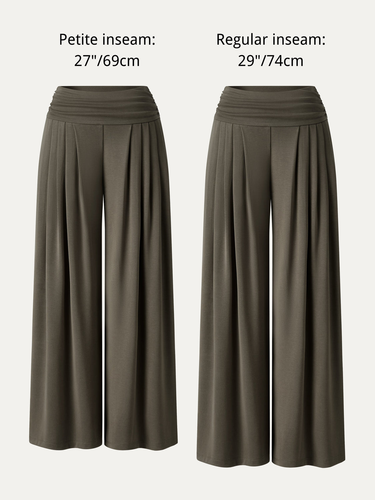 Sandwashed Super Flowy Tucked Palazzo Pant with Pockets — original photo 8