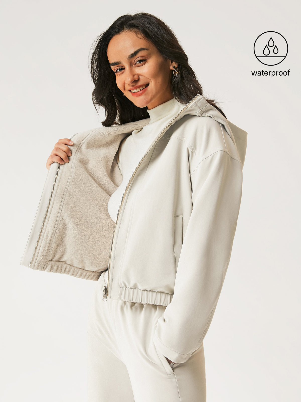 Water-Proof Fleece Reversable Hooded Jacket — original photo 1