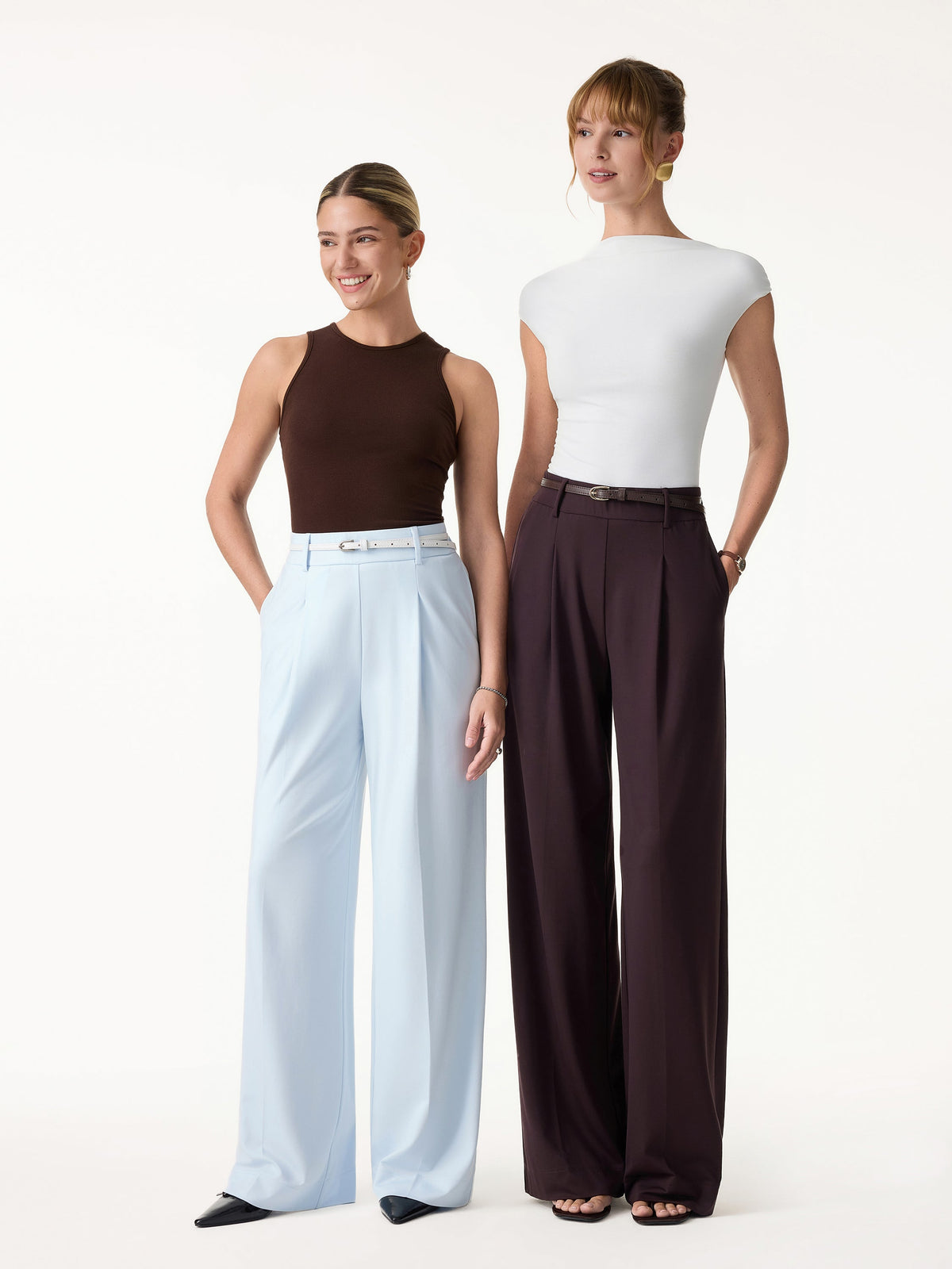 Stretchy Flowy High Rise Wide Leg The Success Pants — original photo 2