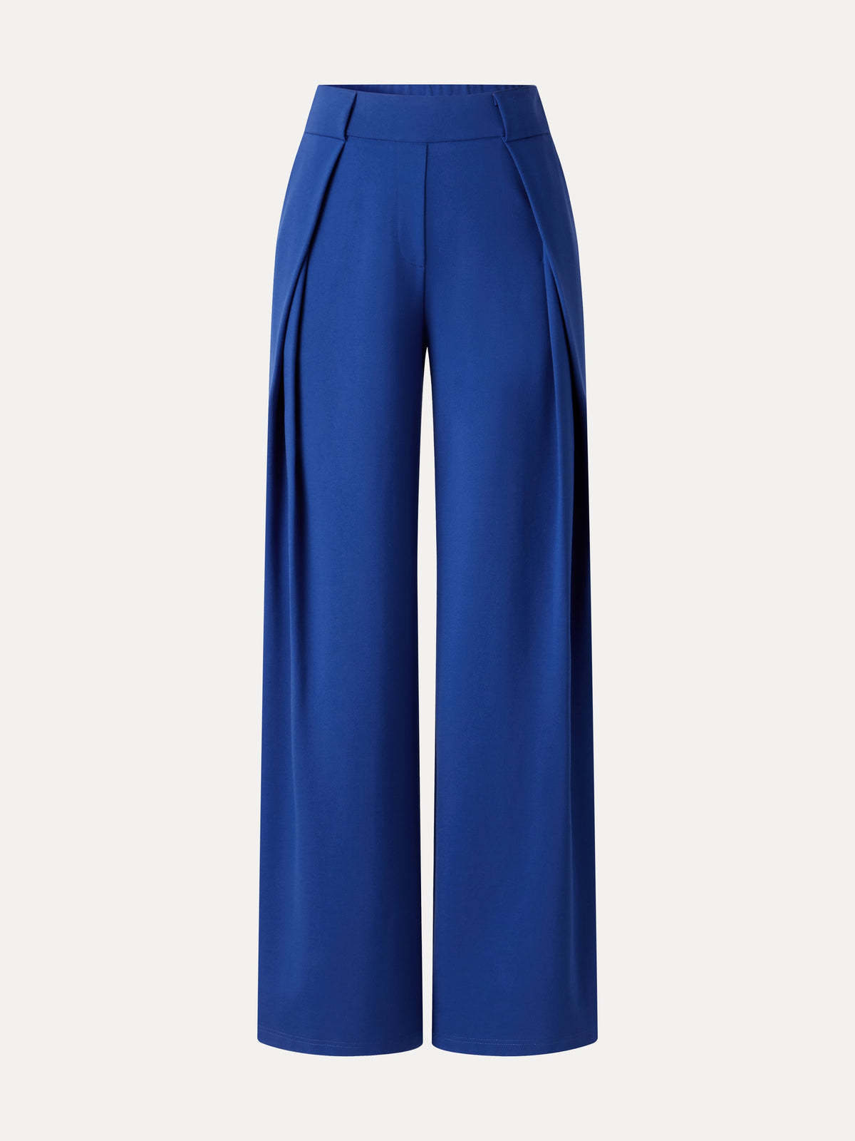 Ponte Mid-Rise  Wide-Leg Tuck Pants with Pockets — original photo 8