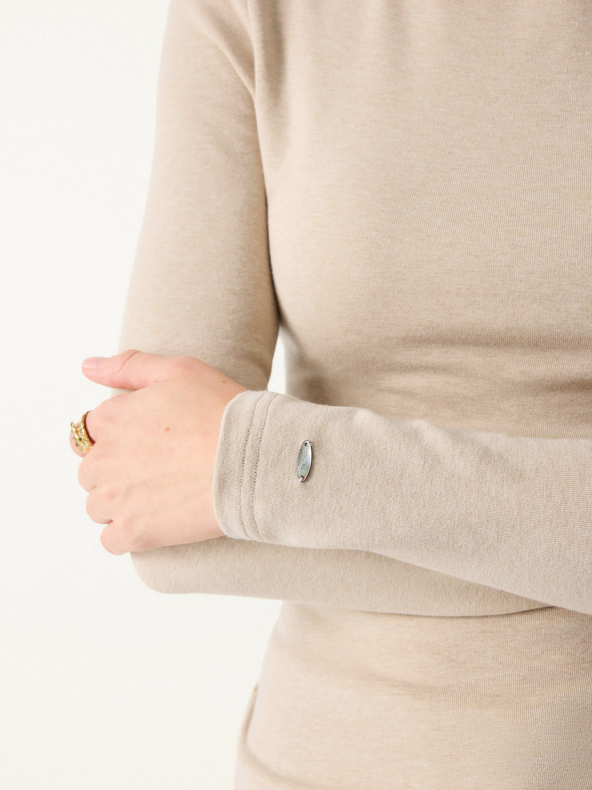 ProWarm Mockneck Long Sleeve Built-In Bra Top — original photo 5