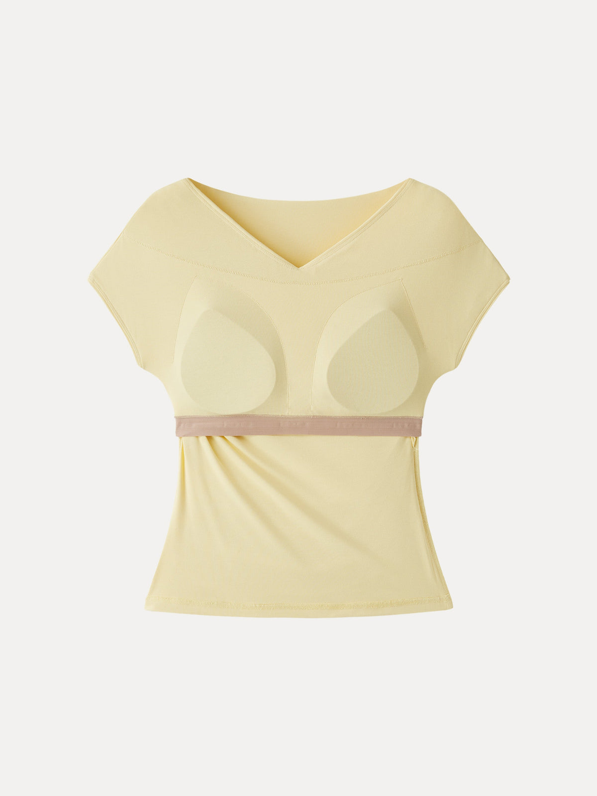 SkinKiss Surplice V-Neck Ruching Built-In Bra Top — original photo 7