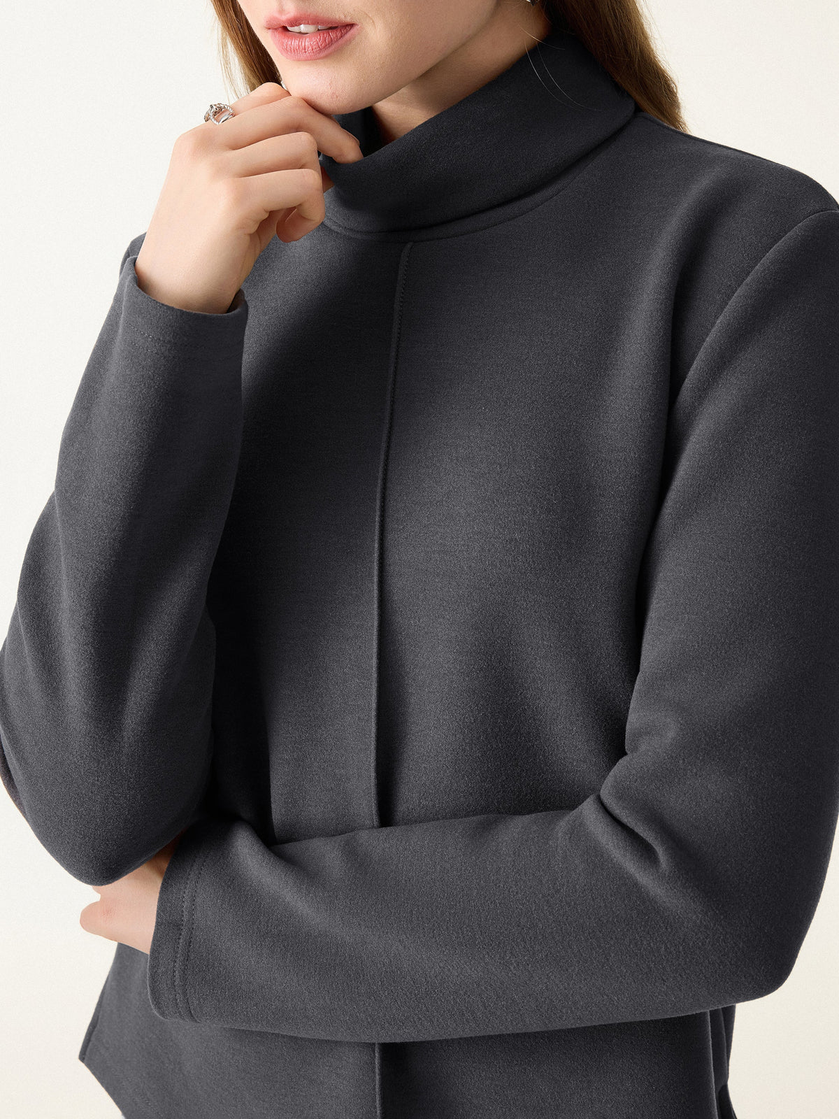 FuzzLuxe Turtleneck Long Sleeve Top — original photo 6